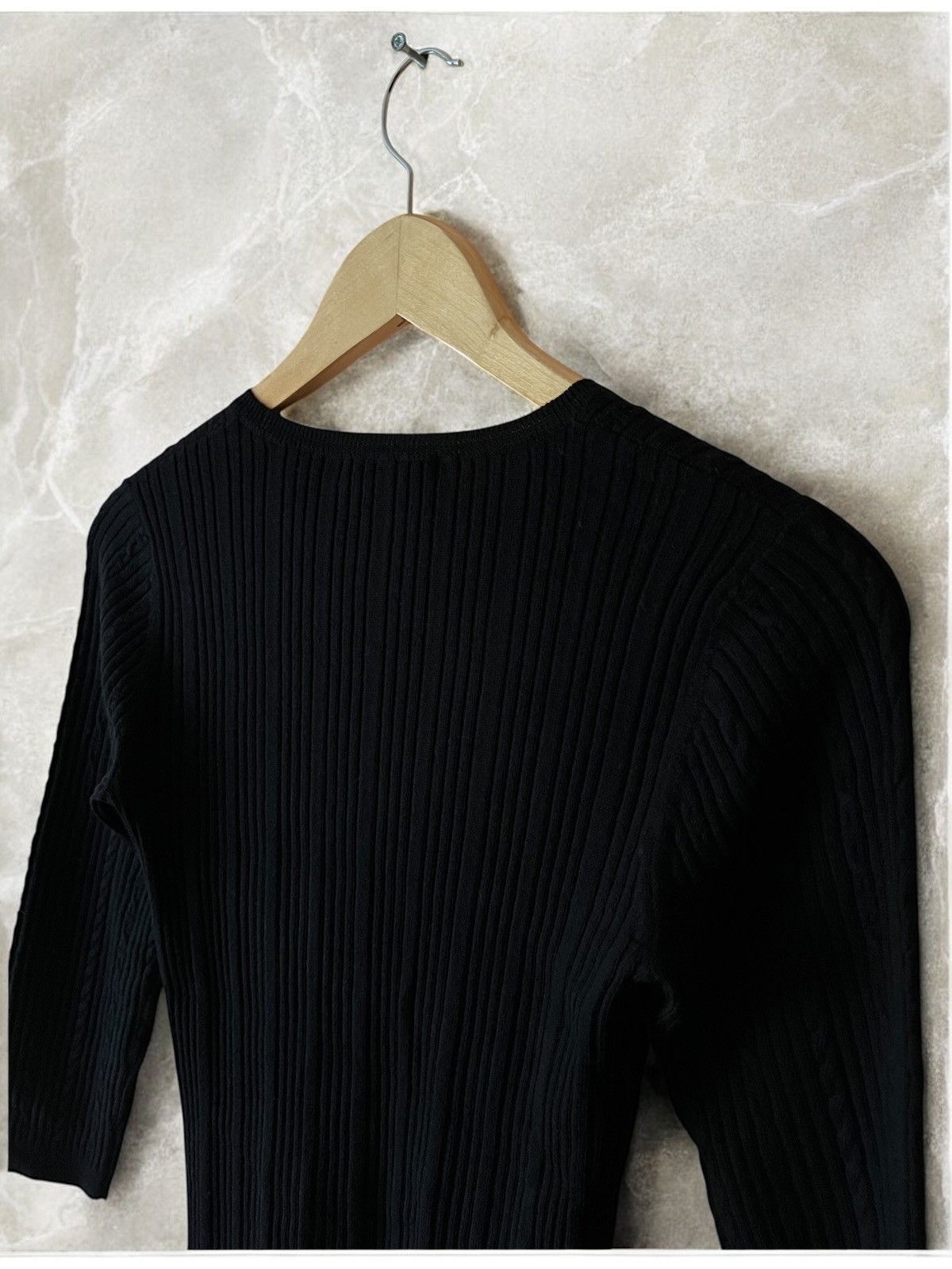 Celine × Designer CELINE CABLE KNIT 100% LAINE WOOL EXCLUSIVE SWEATER BLOUSE Size M / US 6-8 / IT 42-44 - 6 Thumbnail