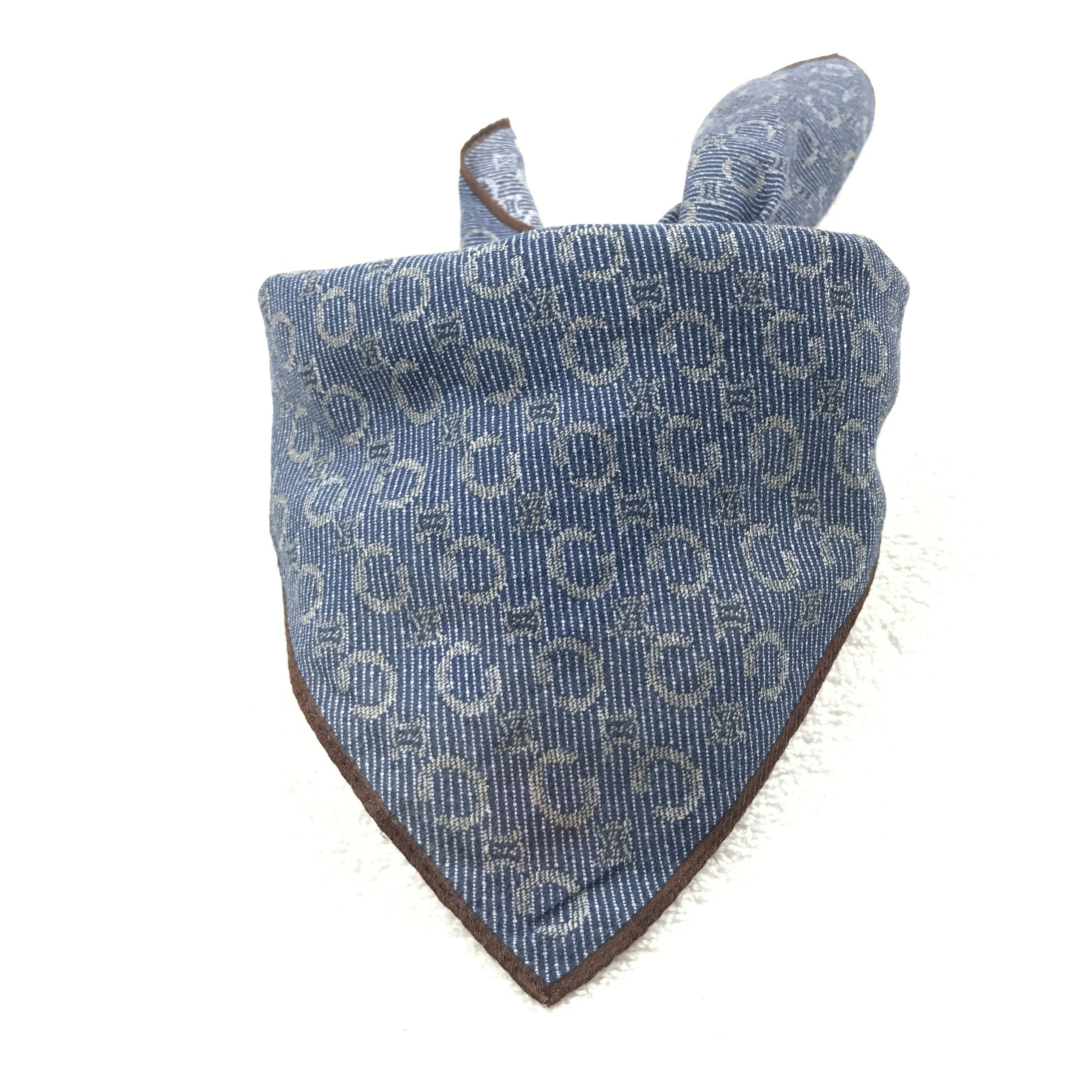 Celine × Vintage Vintage Celine Monogram Bandana Neckerchief Handkerchief Size ONE SIZE - 4 Thumbnail