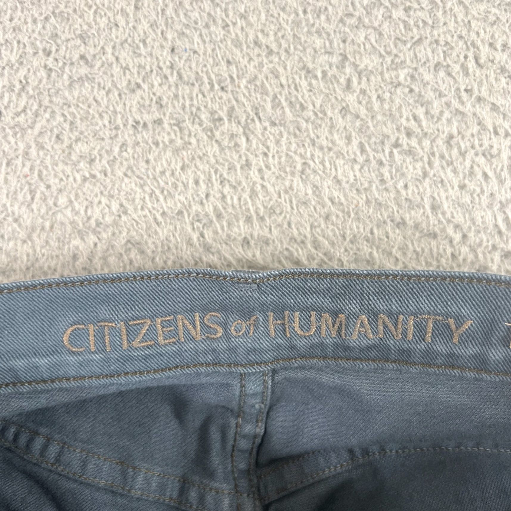 Citizens Of Humanity Vintage Yes Citizens of Humanity Jeans Womens 25 Thompson Skinny Mid-Rise Denim Teal 28x30 Blue Size 42" / US 20 - 6 Thumbnail