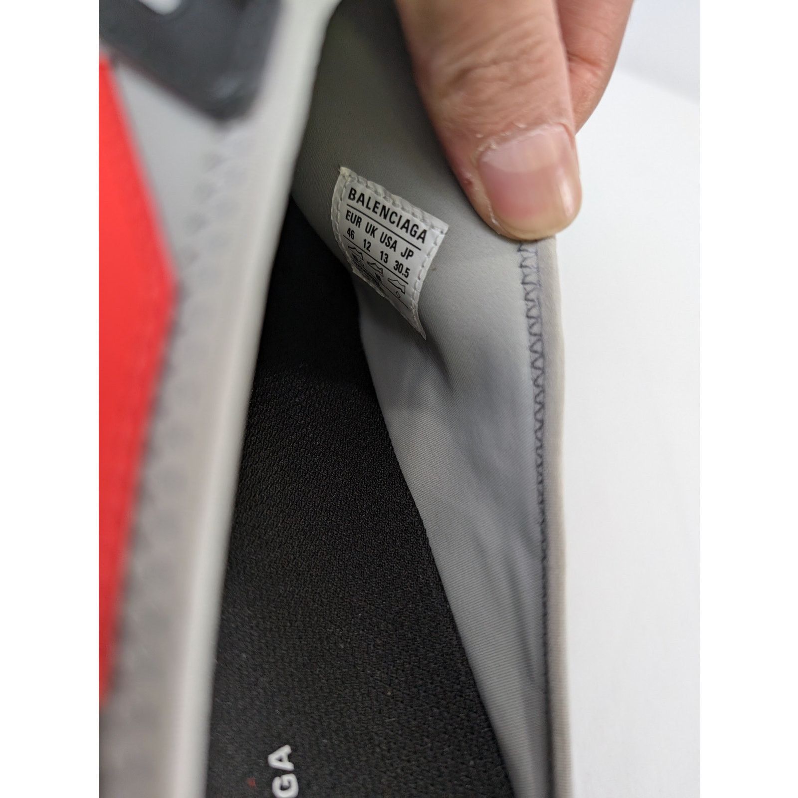 Balenciaga o1rshd1 Trcl Slide Slipper in Black/Grey/Red Size US 13 / EU 46 - 16 Thumbnail