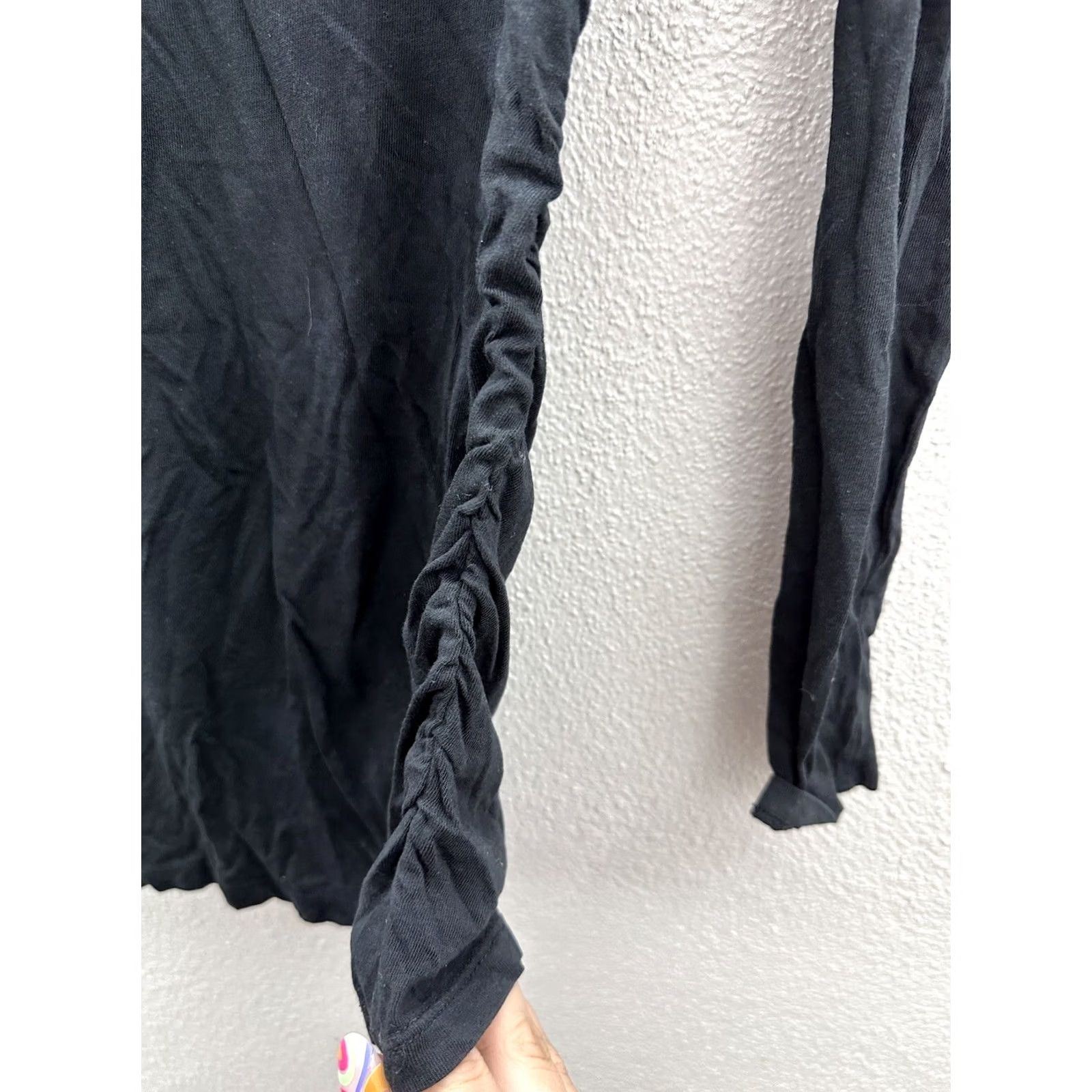 Vintage Womens Liz Lange Maternity Shirt Black Long Sleeve Size XS Size XS / US 0-2 / IT 36-38 - 5 Thumbnail