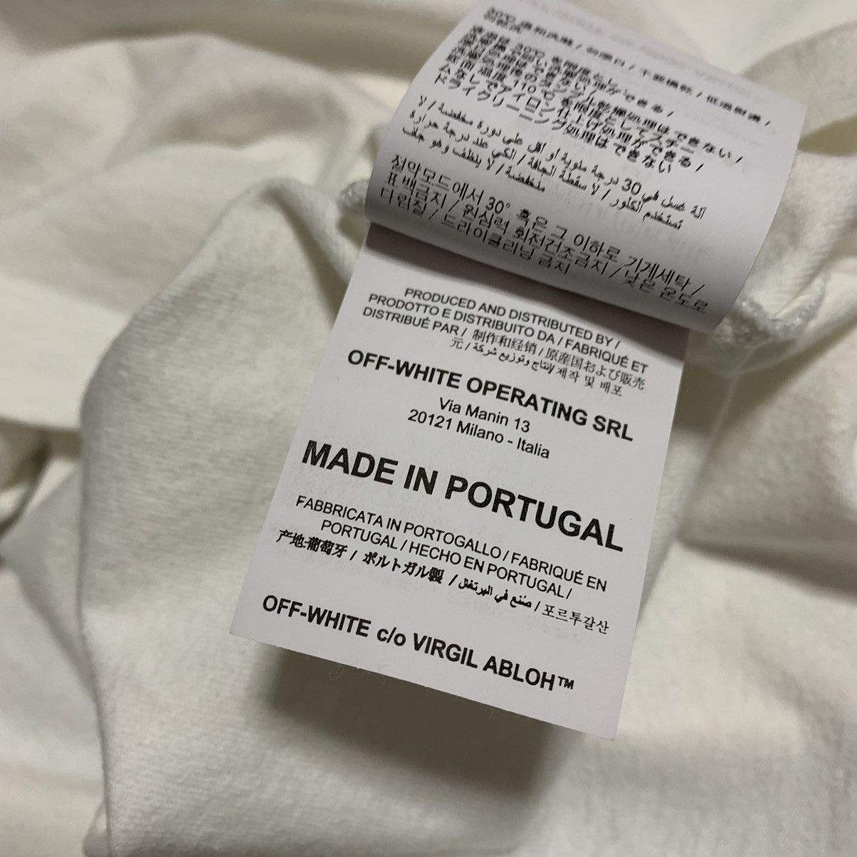 Off-White Off White Medium Ocean Debris White Tee Virgil Abloh Size US M / EU 48-50 / 2 - 9 Thumbnail