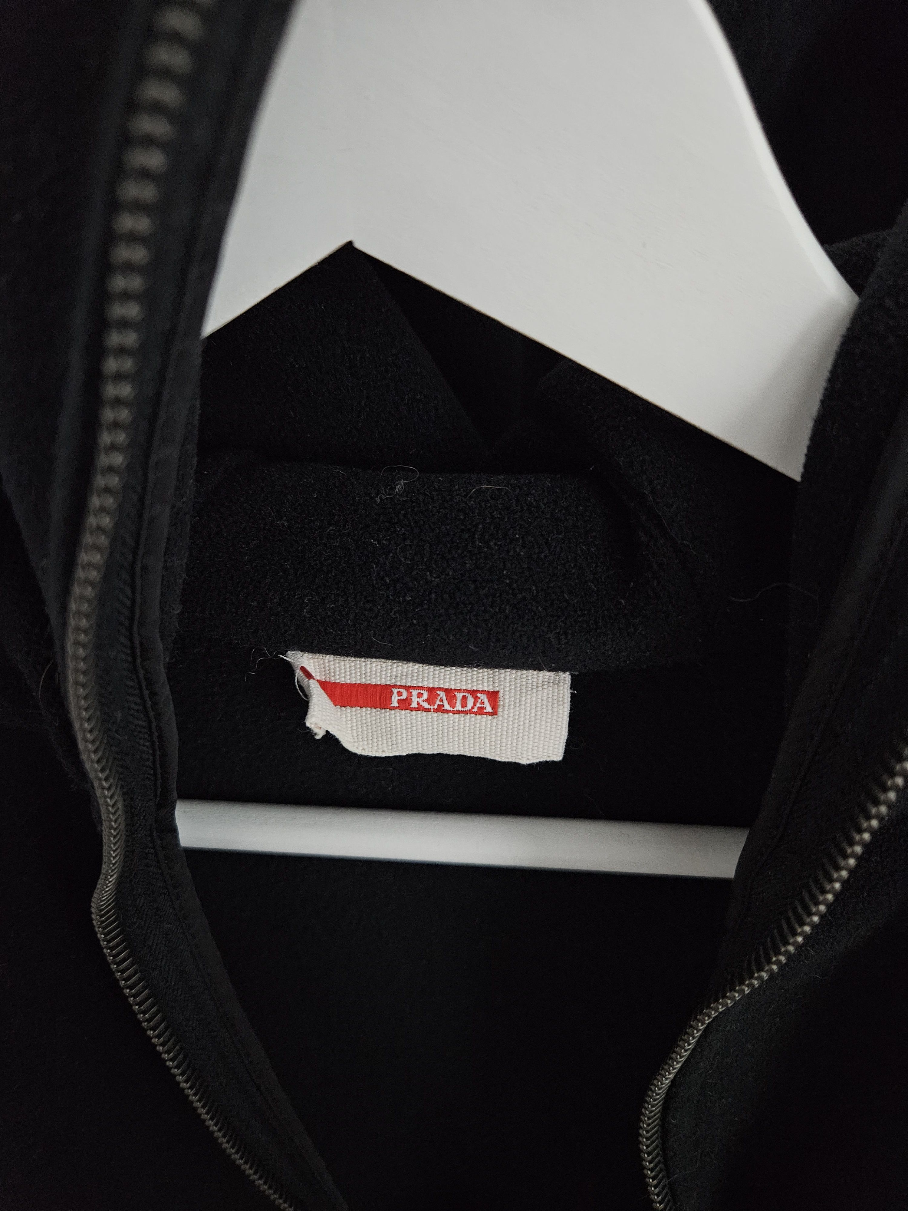 Prada Prada sport red tab ninja fleece hoodie asymmetric zip Size M / US 6-8 / IT 42-44 - 11 Thumbnail