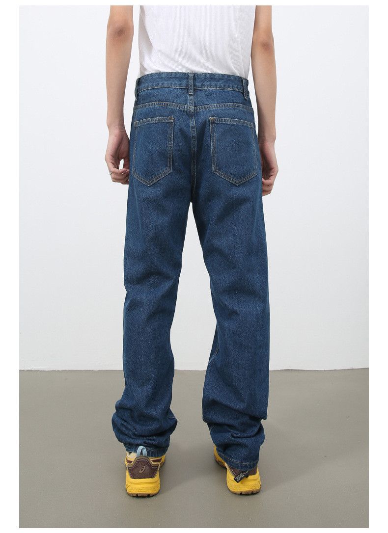 Japanese Brand × Jean Japanese retro straight washed jeans loose straight Size US 32 / EU 48 - 5 Thumbnail
