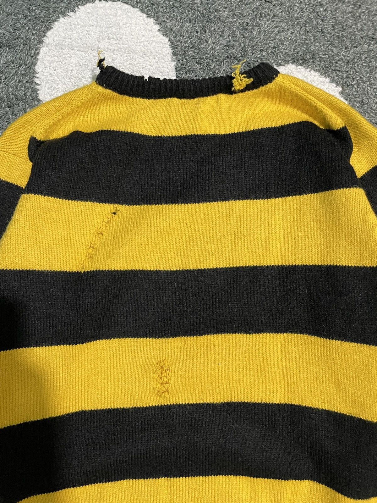 Japanese Brand SLYDE DISTRESSED STRIPED PUNK STYLE KNITWEAR Size US M / EU 48-50 / 2 - 13 Thumbnail