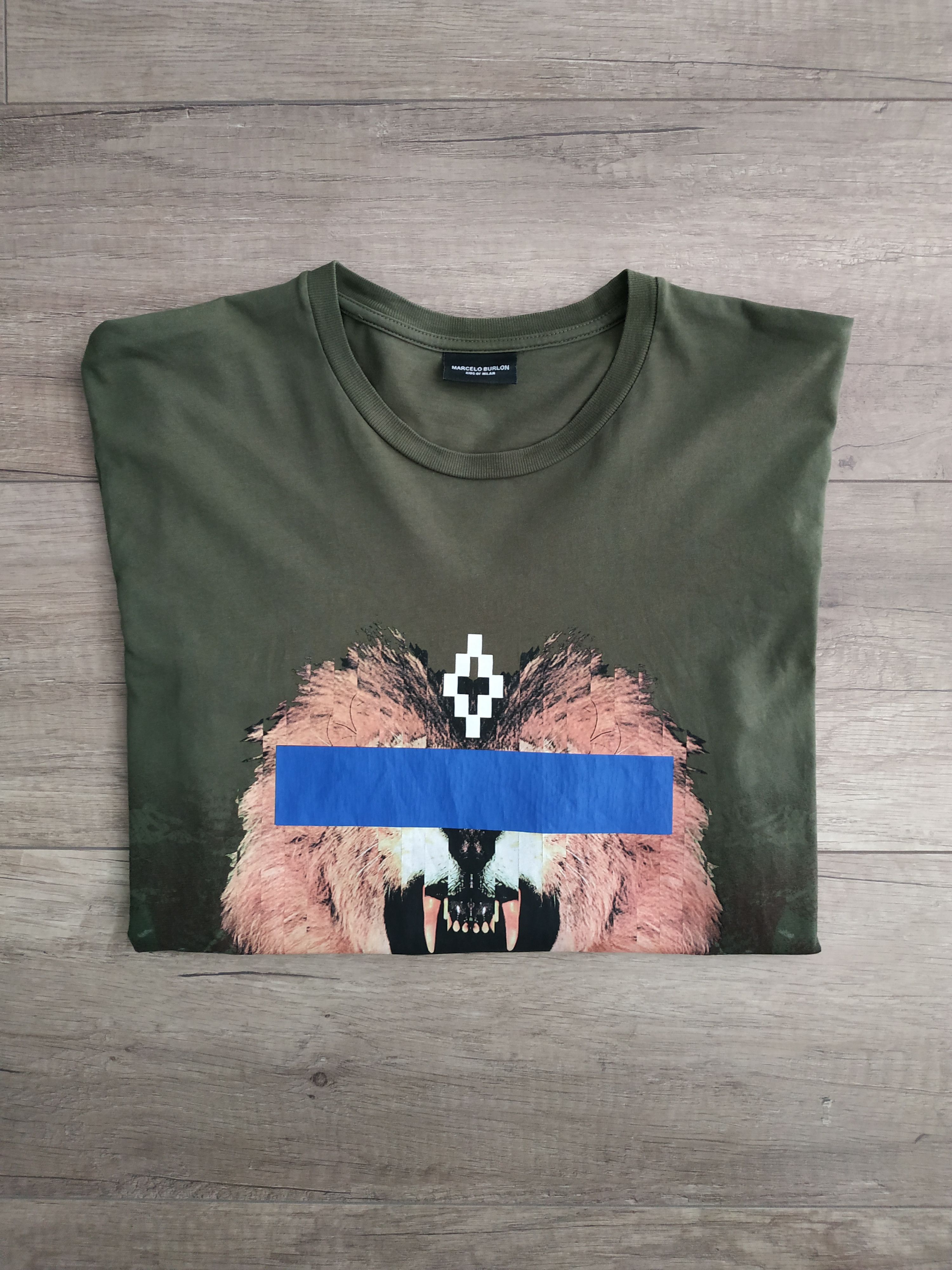 Marcelo Burlon Marcelo Burlon Men's Lion Print T-shirt Longsleeve, s. XS Size US XS / EU 42 / 0 - 6 Thumbnail