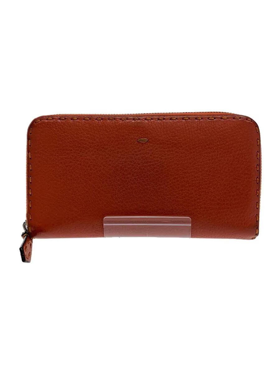 Fendi Fendi Leather Long Wallet Orange Size ONE SIZE - 1 Thumbnail