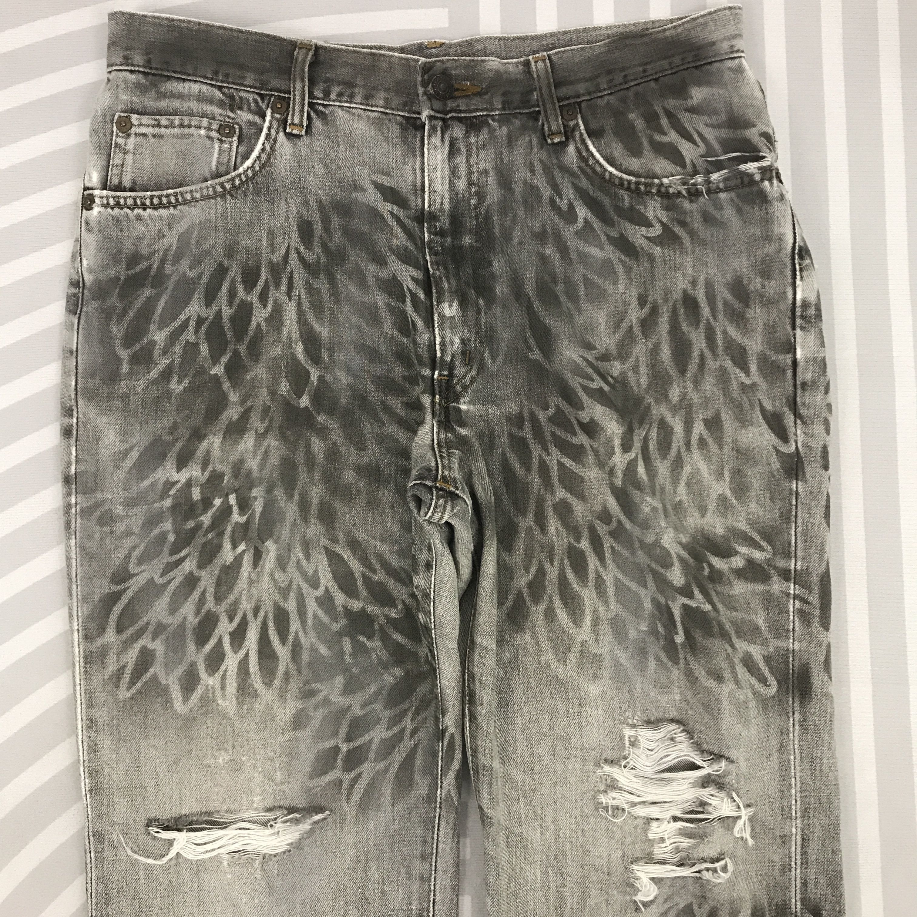 Edwin × Japanese Brand × Vintage Vintage Edwin 503 Regular Distressed Jeans Size US 32 / EU 48 - 2 Thumbnail
