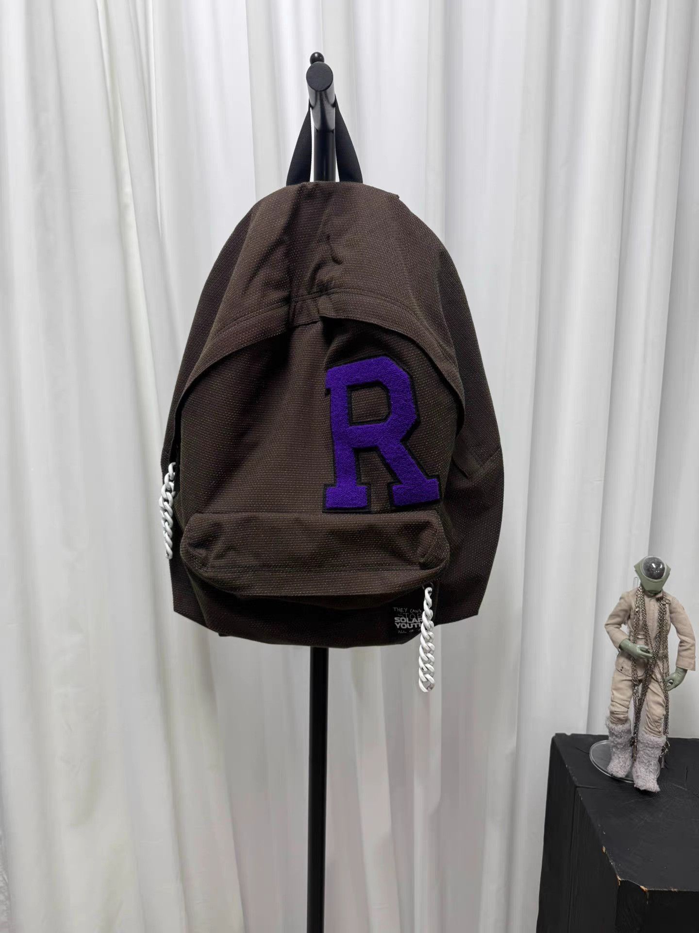 Raf Simons RAF SIMONS Flocked Chain Backpack K20 Size ONE SIZE - 1 Thumbnail