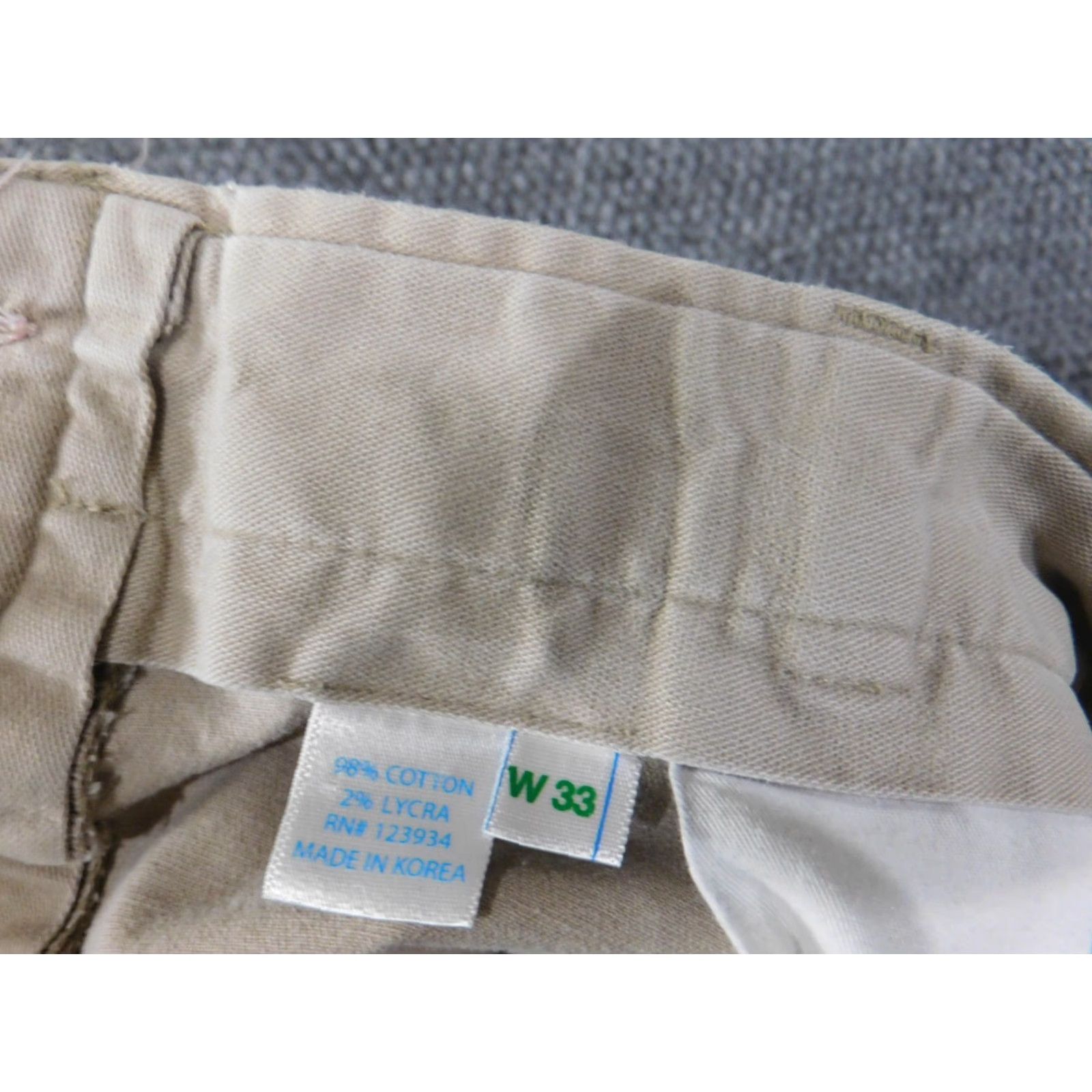 Southern Tide southern tide Pants 33x30 Mens Beige Chino Straight Golf Classic Workwear Regular Inseam 30 Front Flat Front Button Pockets Beige Mens Pants Size US 33 - 5 Thumbnail