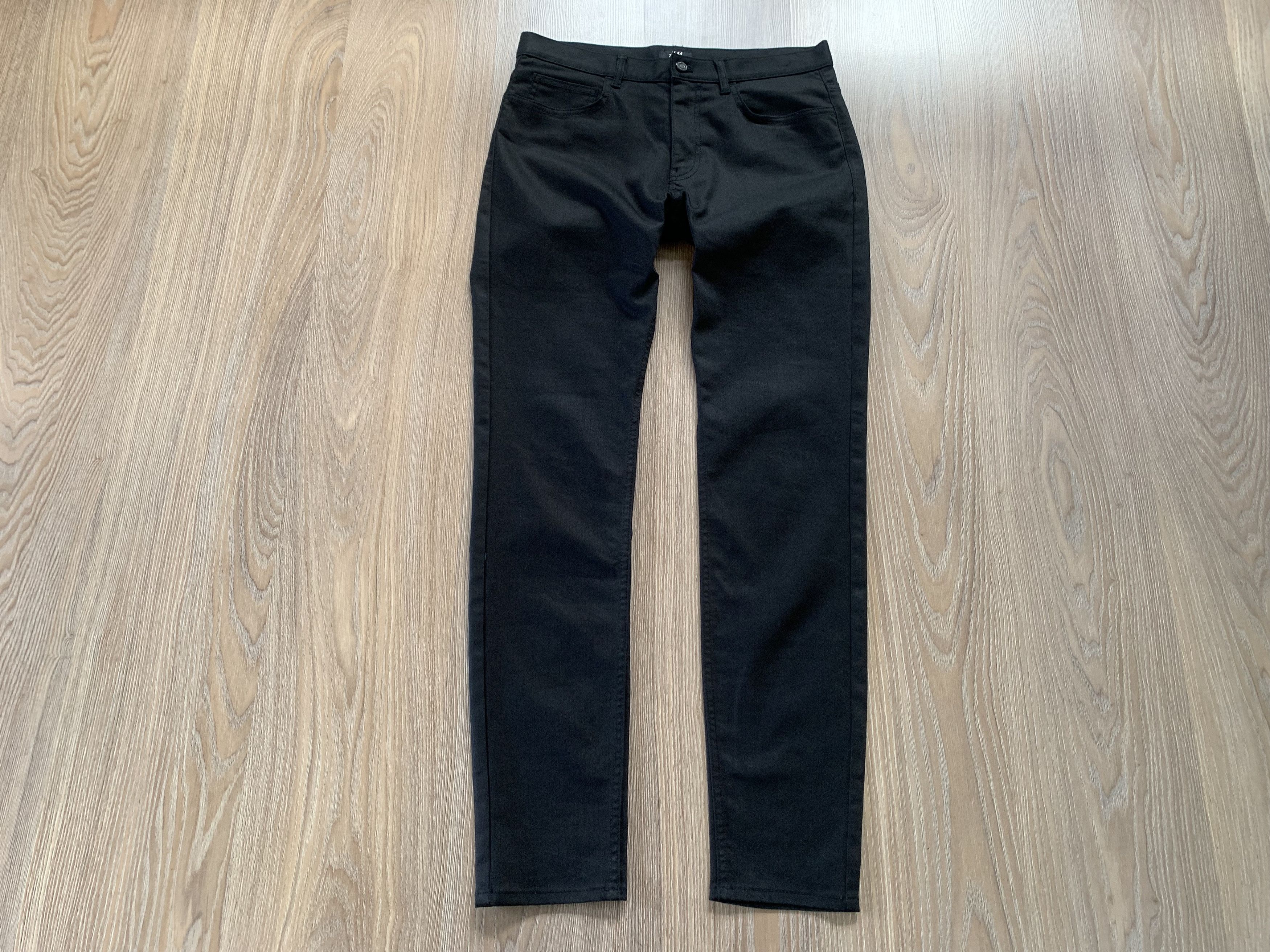 H&M H&M Mens Skinny Fit Black Jeans Size US 30 / EU 46 - 2 Thumbnail
