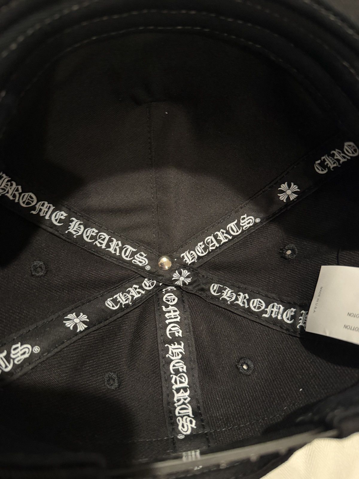 Chrome Hearts Chrome Hearts Dagger Denim Baseball Hat Size ONE SIZE - 6 Thumbnail