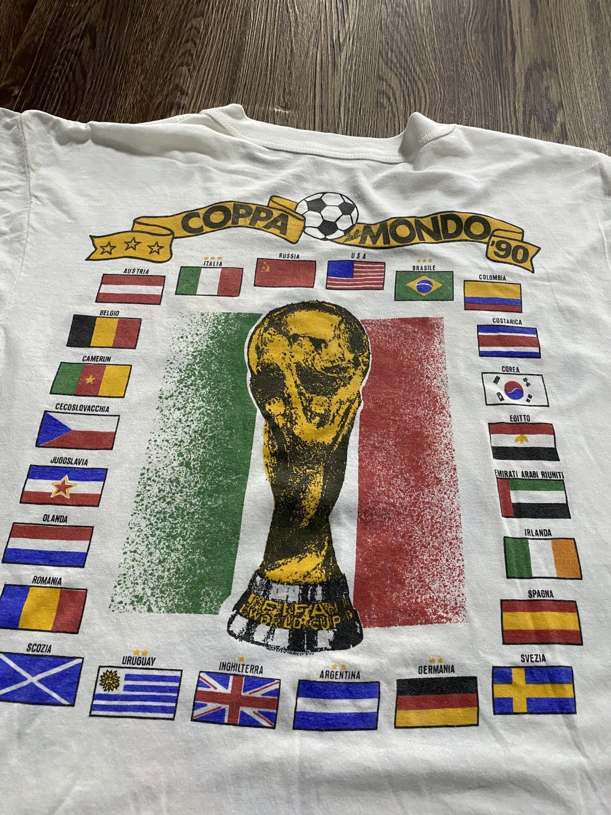 Vintage World Cup Italy Coppa Del Mondo Football Vintage 1990’s Size US M / EU 48-50 / 2 - 3 Thumbnail