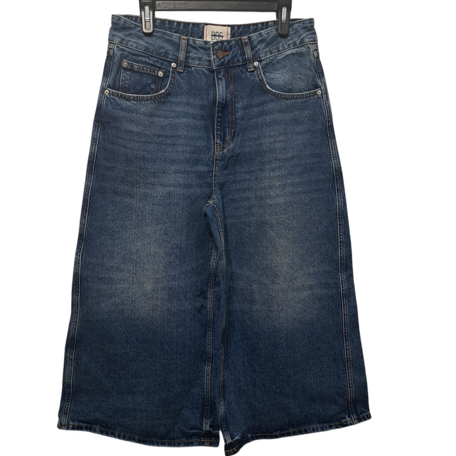 Bdg BDG Baggy Streetwear Wide Leg Cropped Jeans Size 31 Light Bl Size 31" - 1 Thumbnail