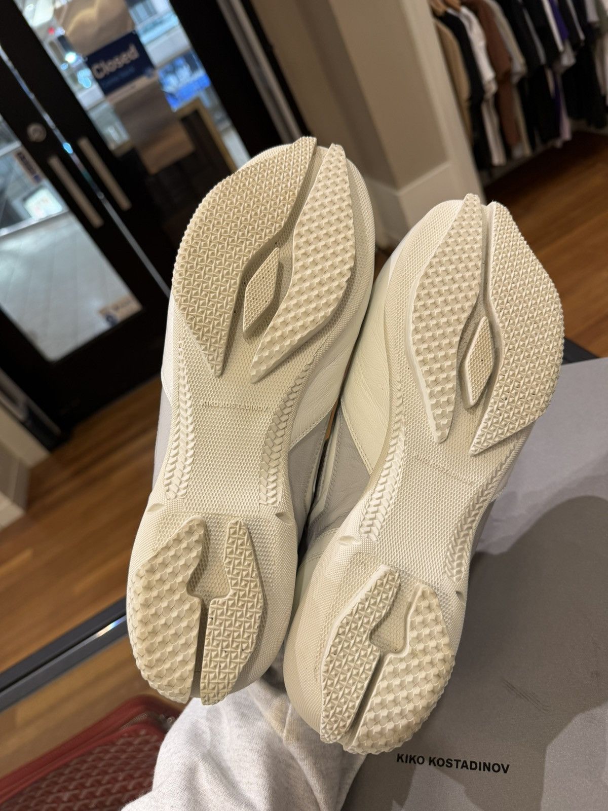Kiko Kostadinov Kiko Kostadinov Ostro Leather Sneaker - White Size US 12 / EU 45 - 7 Thumbnail