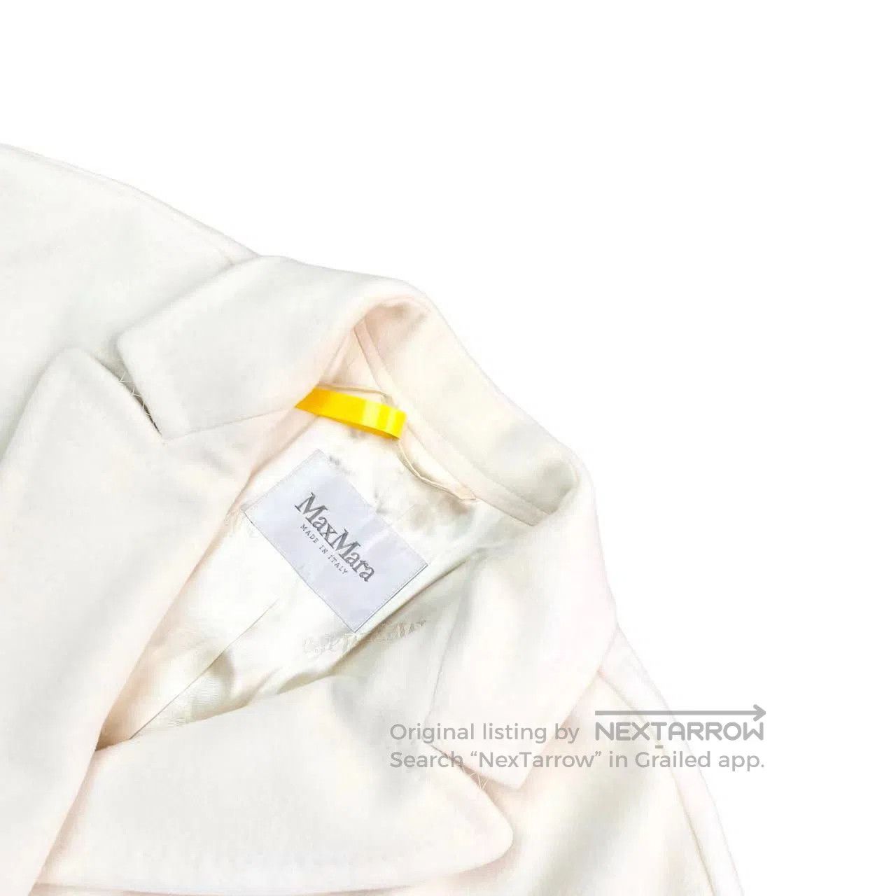 Max Mara Max Mara Main line white belt with long-sleeved coat| Size XXS / US 00 / IT 34 - 3 Thumbnail