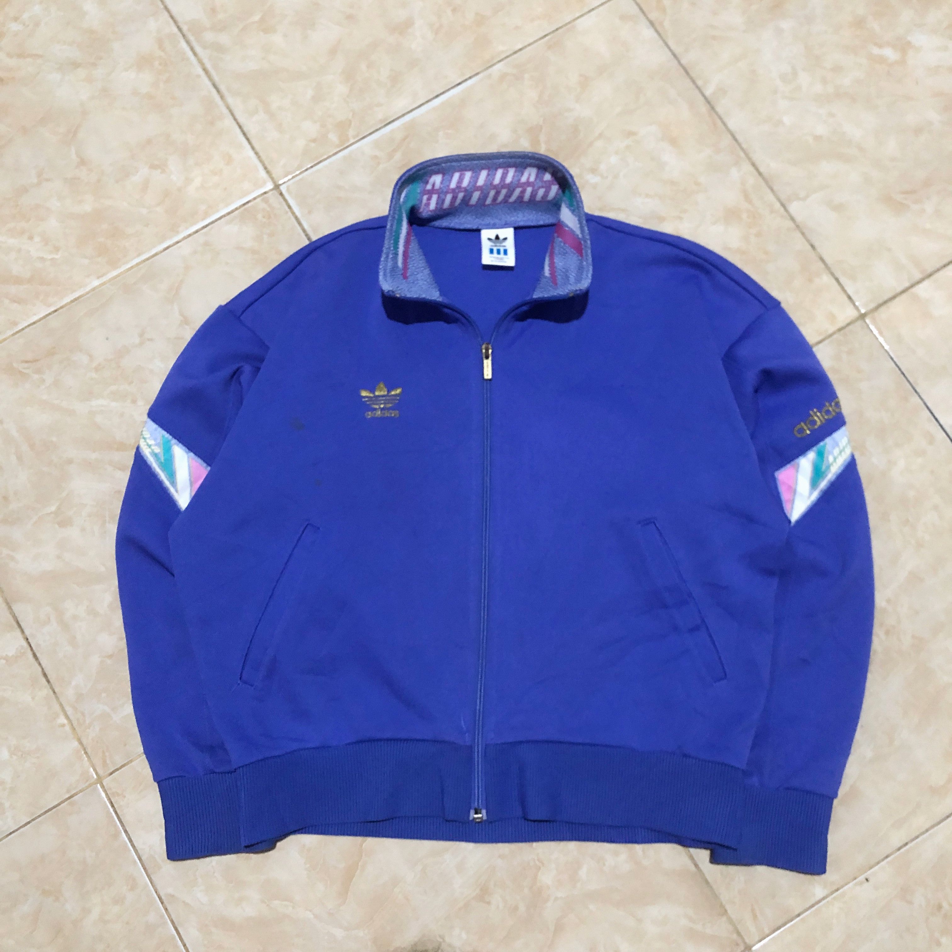 トップス 70s descente adidas track jacket y2k S adidas 70s Vintage Descente West German tag Track jacket S