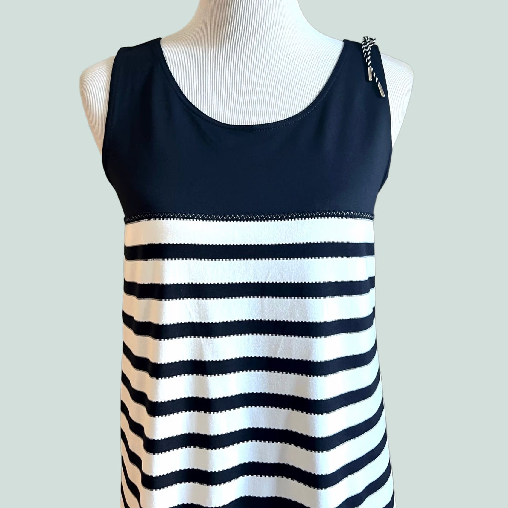 Saint James Mademoiselle Saint James Dress Swim Cover-Up Athletic Navy Stripe Women’s Sz 8 Size M / US 6-8 / IT 42-44 - 1 Thumbnail