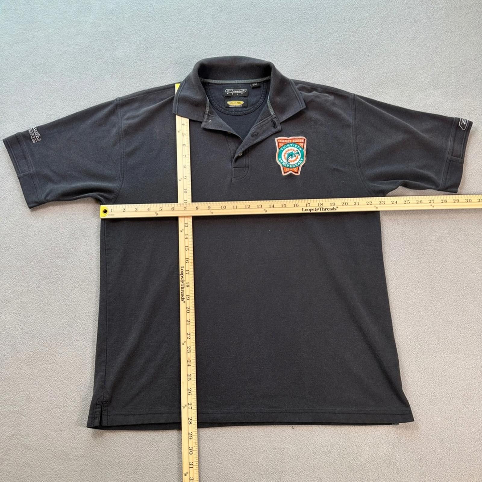 Other Vintage Rare Miami Dolphins Don Shula Golf Polo Reebok L Size US L / EU 52-54 / 3 - 2 Thumbnail