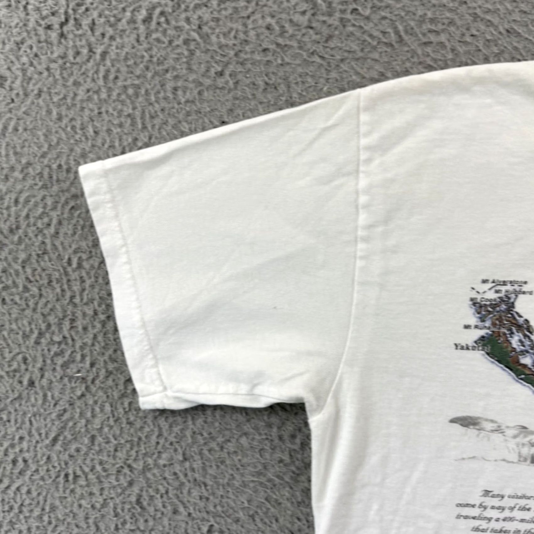 Anvil VINTAGE Alaska Shirt Mens M White The Inside Passage 90s Short Sleeve USA Size US M / EU 48-50 / 2 - 4 Thumbnail