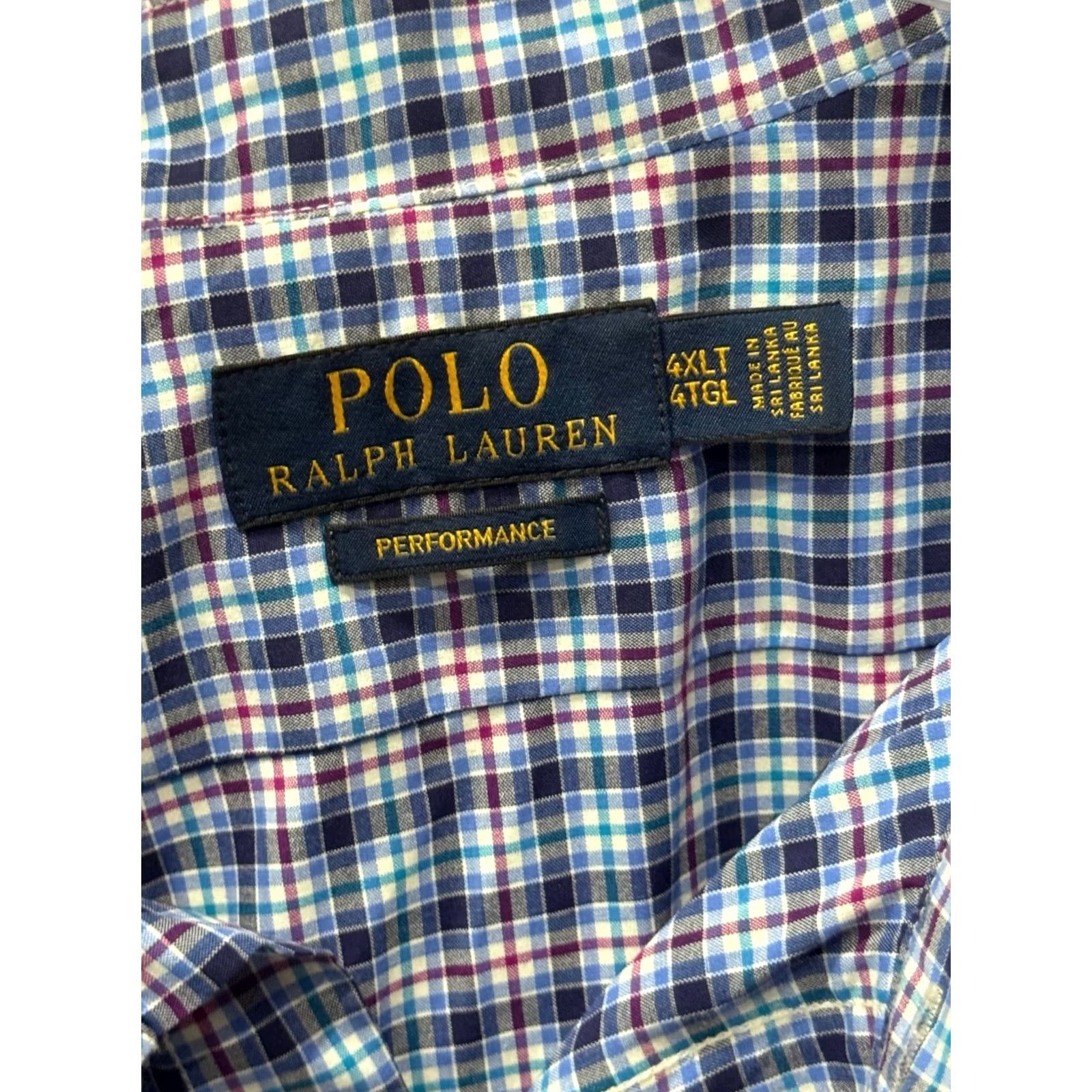 Ralph Lauren Ralph Lauren 4XLT Long Sleeve Shirt Men Multicolor Performance Bold Tall 4XL Shirt Size US XXL / EU 58 / 5 - 5 Thumbnail