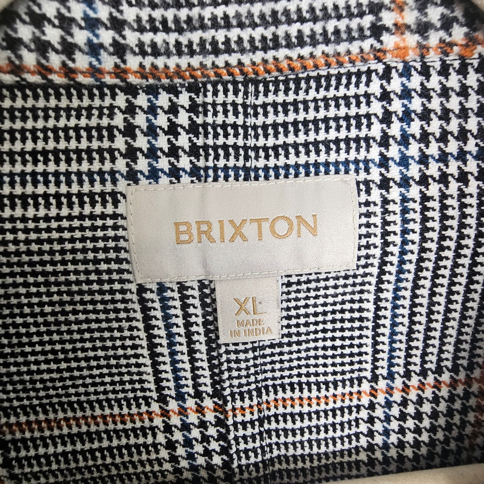 Brixton Brixton Womens Bowery Cropped Flannel Shacket Houndstooth XL Size XL / US 12-14 / IT 48-50 - 8 Thumbnail