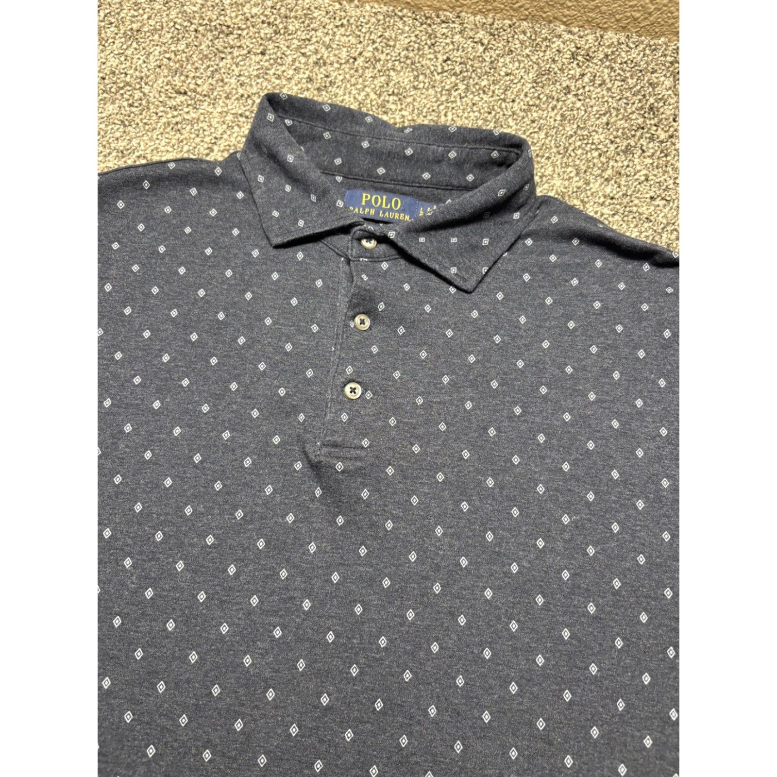 Polo Ralph Lauren **Polo Ralph Lauren Mens Large Geometric Print Blue Shirt** User: **Polo Ralph Lauren Mens Large Geometric Blue Shirt** Size US L / EU 52-54 / 3 - 4 Thumbnail