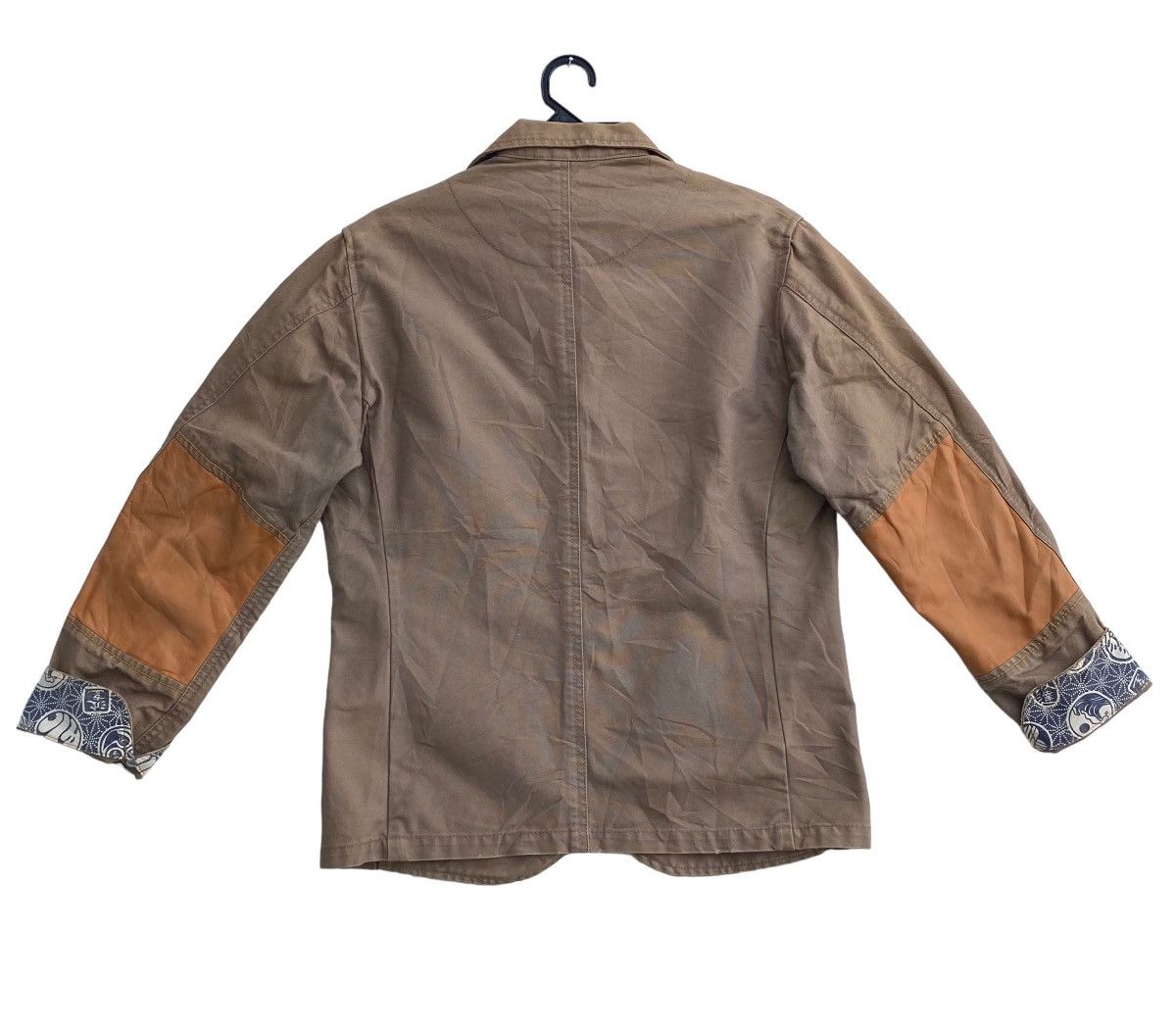 Japanese Brand Rare japanese traditional workwear leather part jacket Size US M / EU 48-50 / 2 - 4 Thumbnail