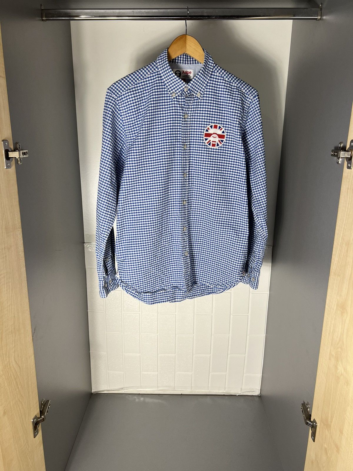 Aape BAPE AAPE BY A BATHING APE GREAT BRITAIN DESIGNER SHIRT Y2K Size US L / EU 52-54 / 3 - 2 Thumbnail