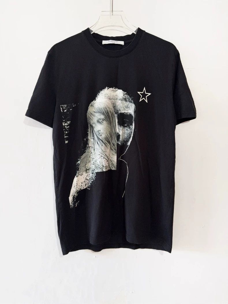 Givenchy Givenchy Black Angel Madonna Short Sleeve Size US L / EU 52-54 / 3 - 1 Thumbnail