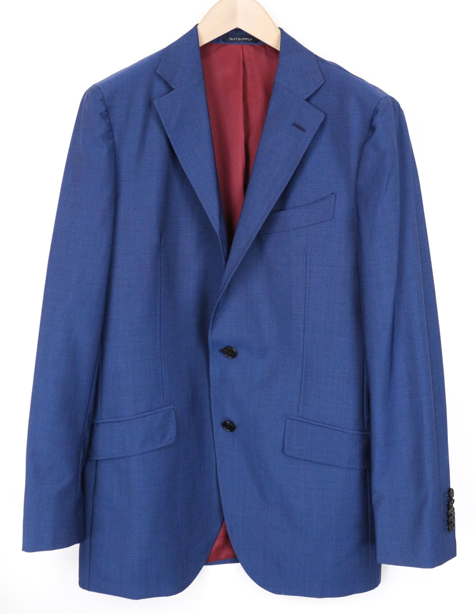 Suitsupply LA SPALLA UK42S Blue Wool Mohair Blazer 74908 Size 42S - 1 Thumbnail
