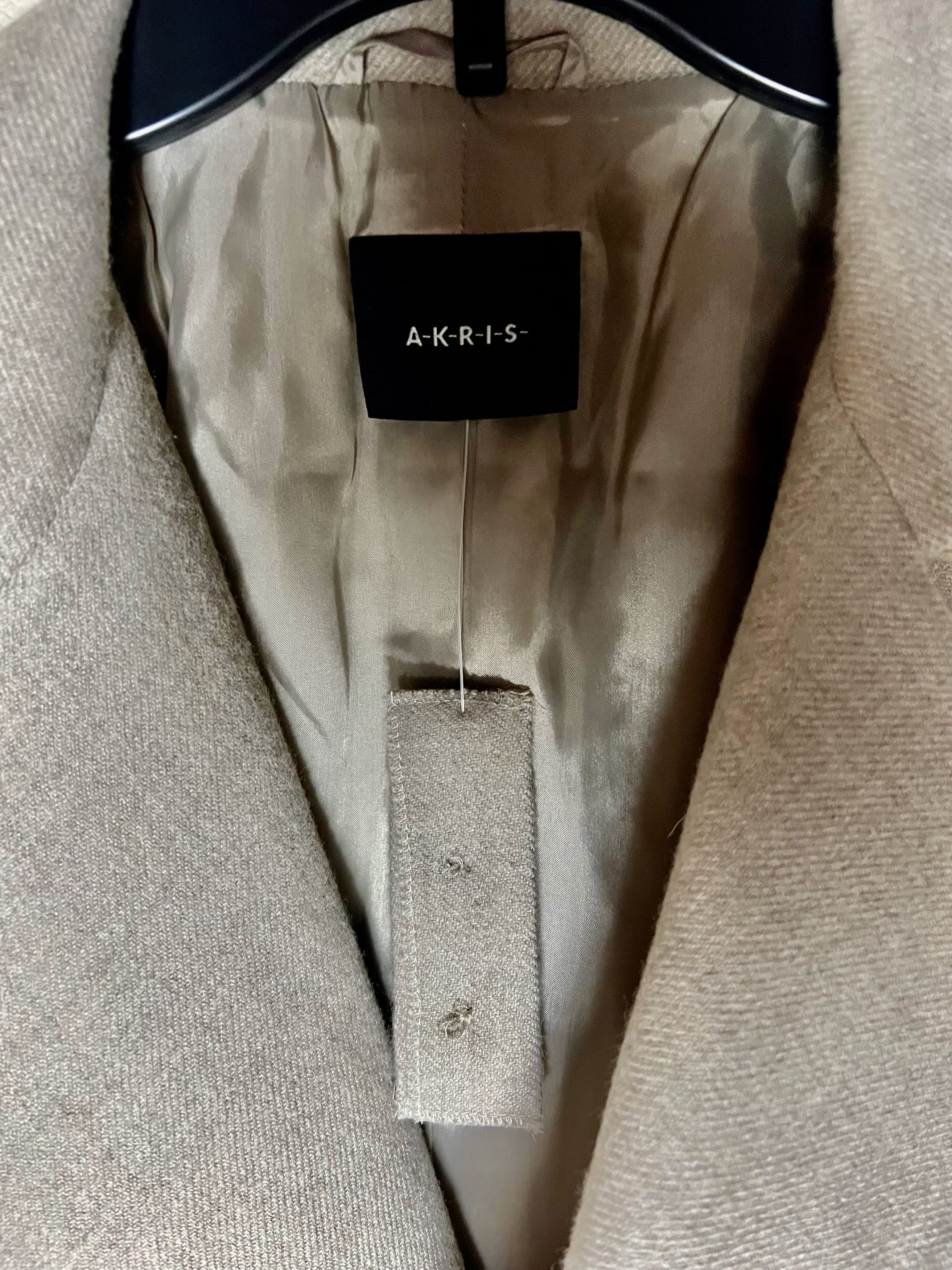 Akris Akris Wool Alpaca Cropped Blazer Gray Jacket Designer Size L / US 10 / IT 46 - 3 Thumbnail