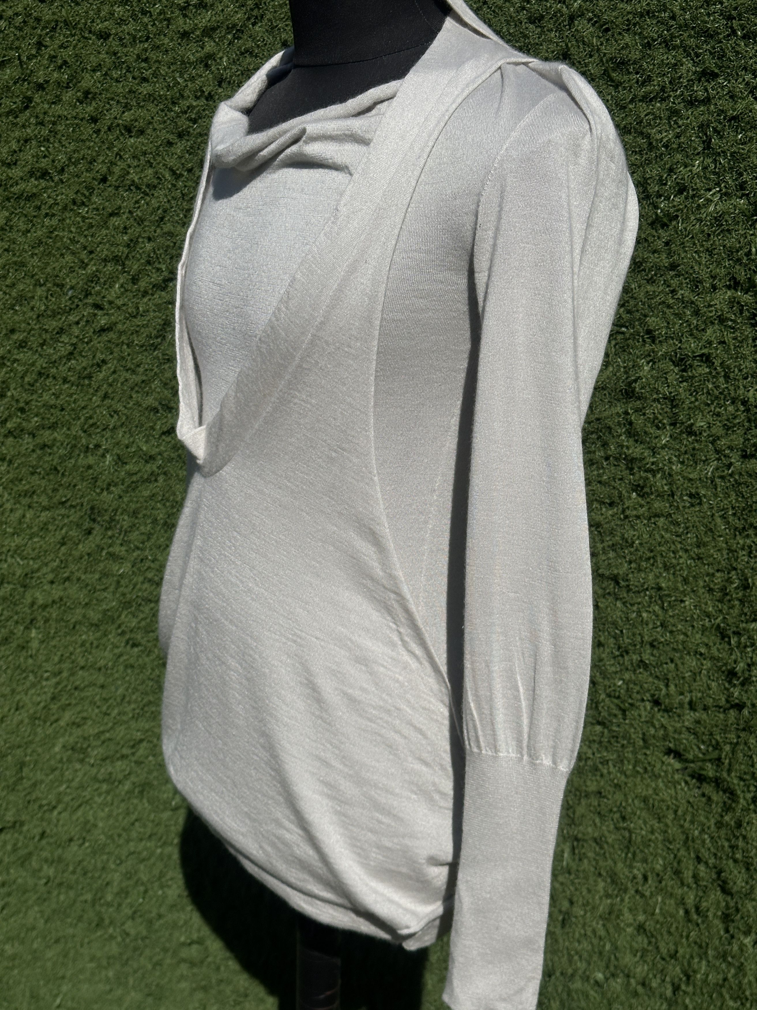 Brunello Cucinelli Brunello Cucinelli Cashmere Silk Layered Wrap Sweater S M Size M / US 6-8 / IT 42-44 - 8 Thumbnail