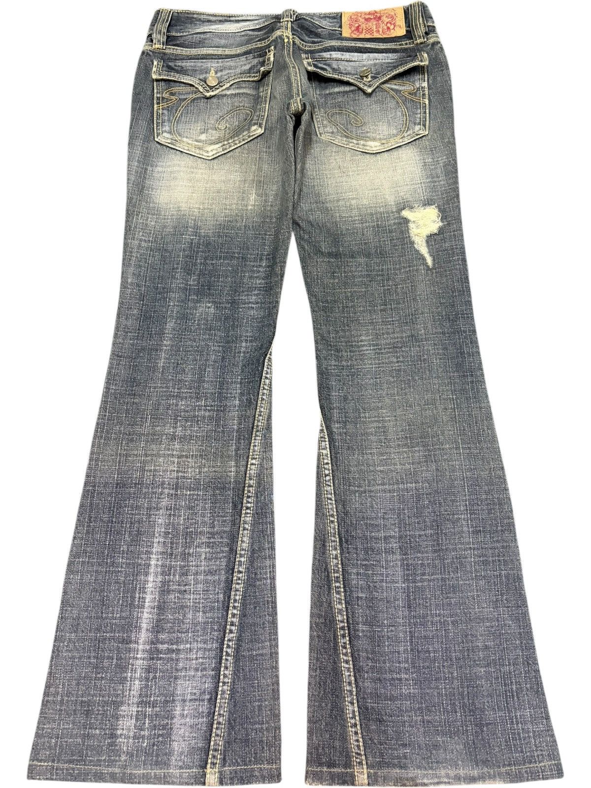 Hysteric Glamour Vintage Japanese Casva Distressed Flare Jeans Size 31" - 2 Thumbnail