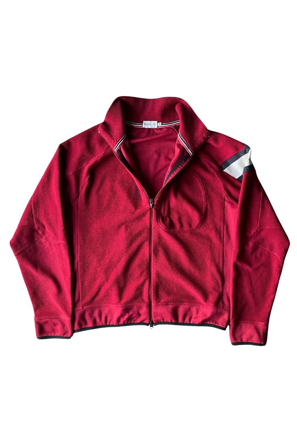 Moncler × Vintage Moncler Vintage Fleece Jacket Zip Red Size XL Size US XL / EU 56 / 4 - 3 Thumbnail