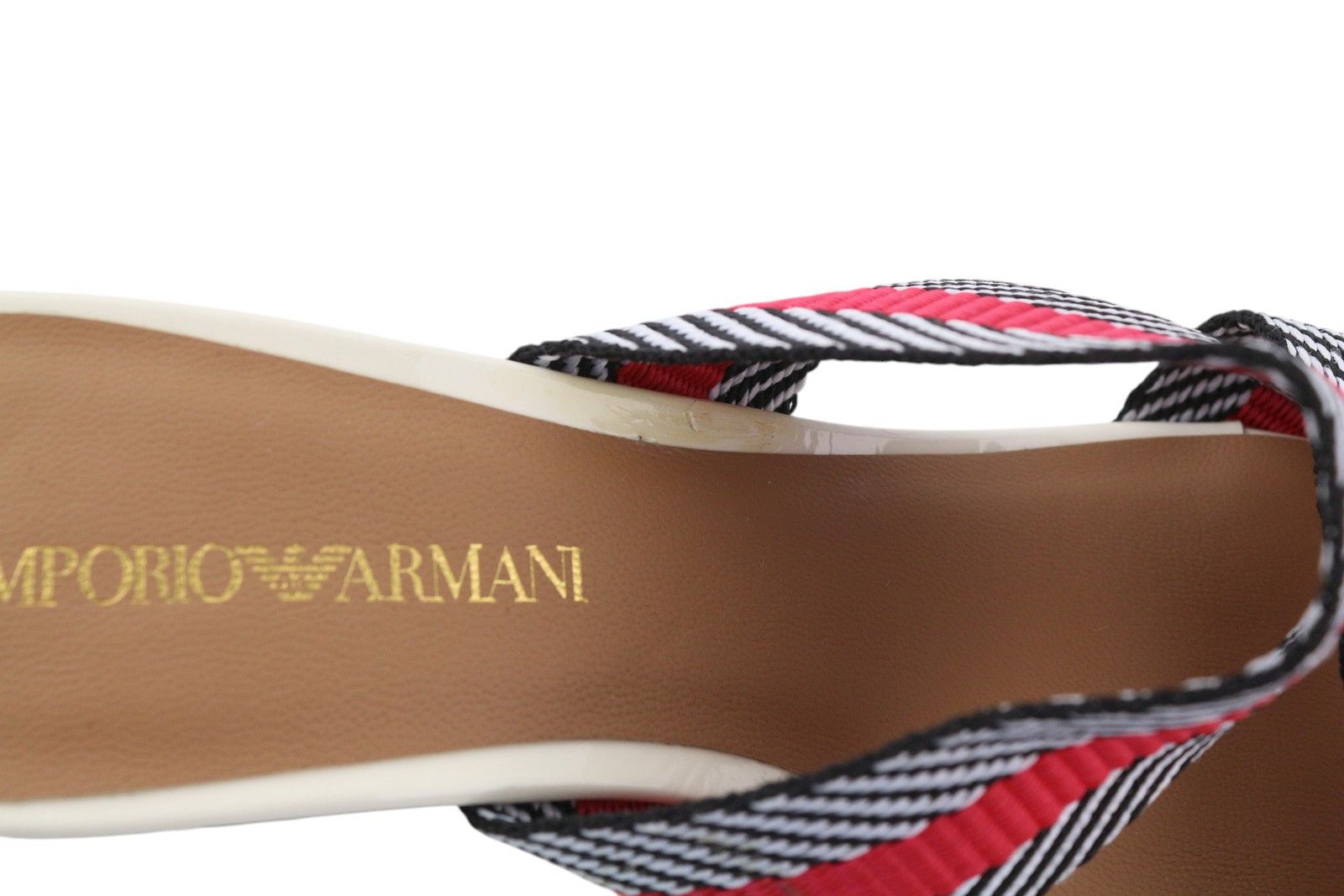 Emporio Armani X3P682 EU37 Colourful Slip On Shiny Sandals 84802 Size US 6 / IT 36 - 9 Thumbnail