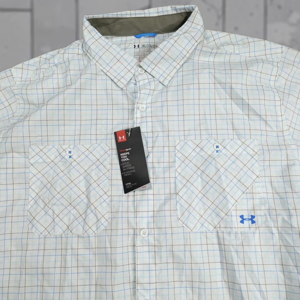 Under Armour Under Armour Mens Shirt 3XL White Plaid UPF 30 Performance Vents NEW READ Shirt Mens 3XL White Plaid UPF 30 Performance Vents NEW READ Size US XXL / EU 58 / 5 - 1 Thumbnail