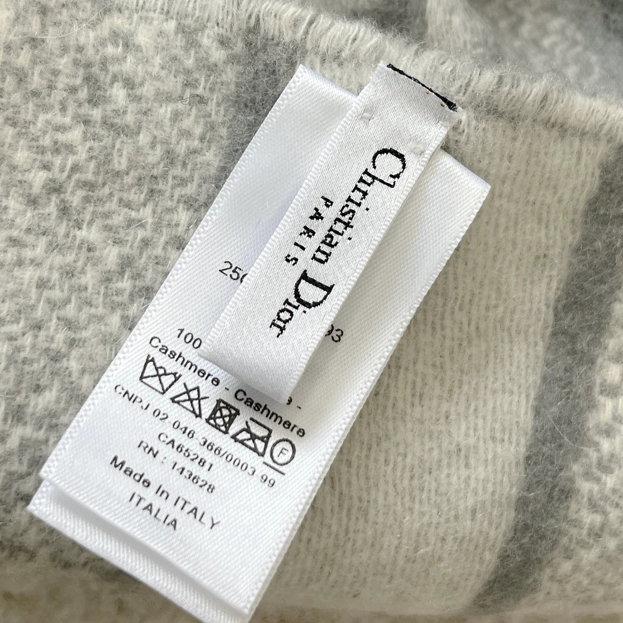 Dior Dior Double-Faced Tassel Cashmere Scarf U Size 2811 Size ONE SIZE - 7 Thumbnail