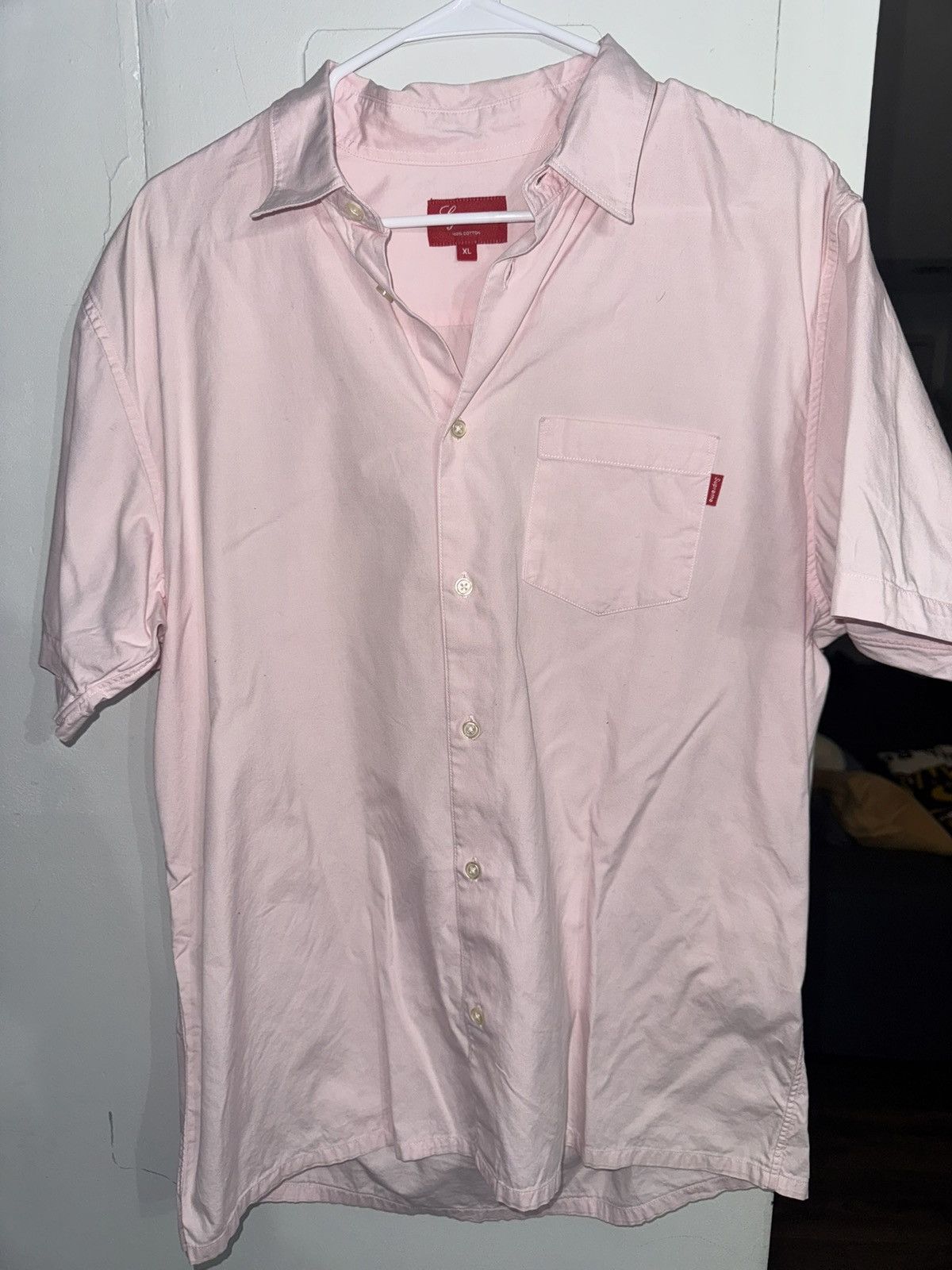 Supreme Supreme Short Sleeve Oxford Shir (SS16) - Pink Size US XL / EU 56 / 4 - 2 Thumbnail