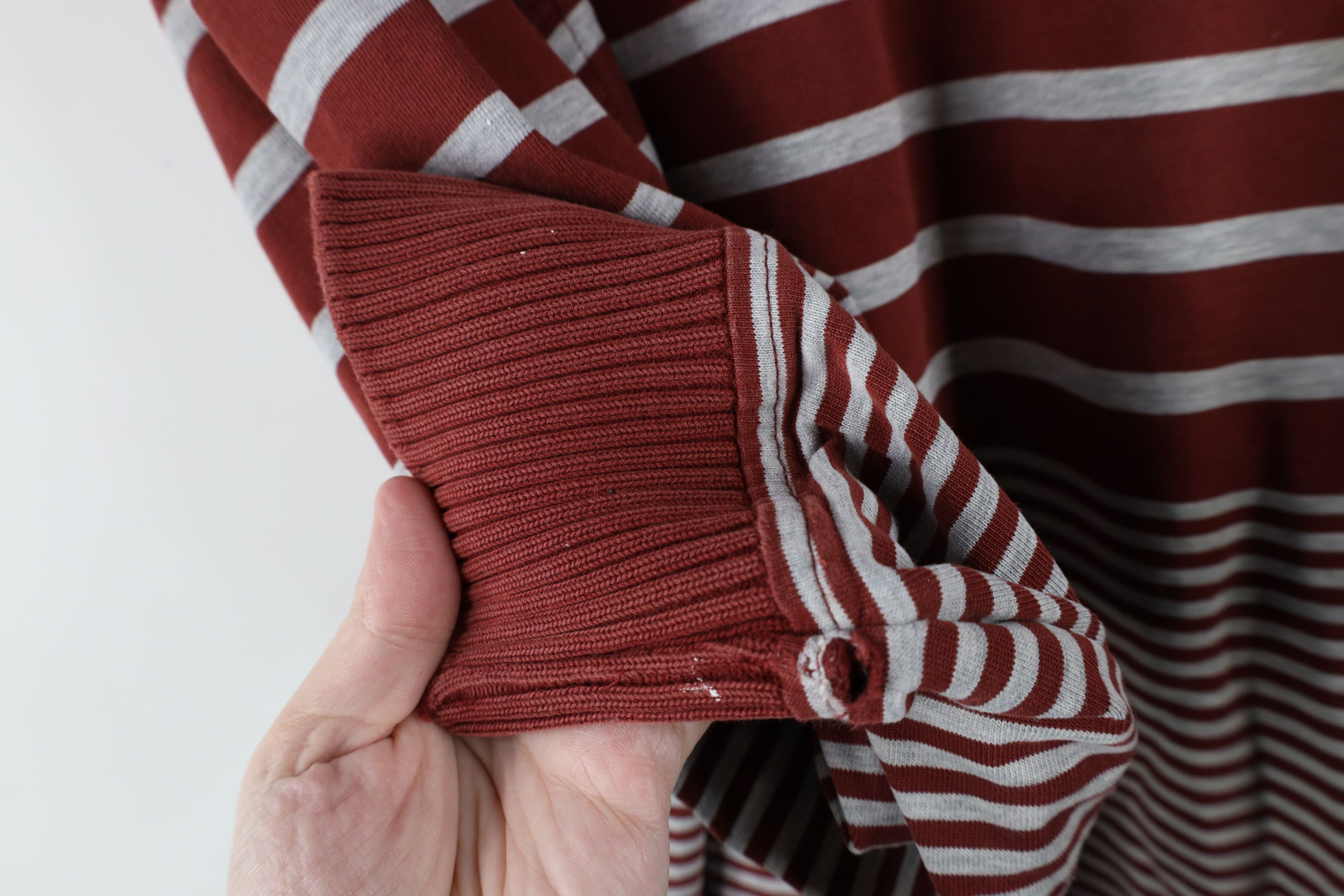 Tommy Hilfiger × Vintage Vintage 90s Tommy Hilfiger Striped Long Sleeve Rugby Polo Size US L / EU 52-54 / 3 - 9 Thumbnail