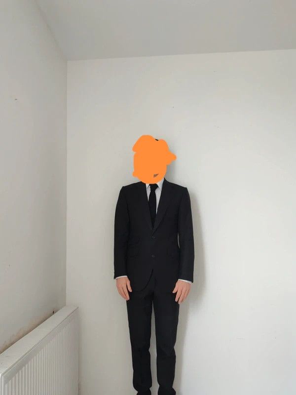 HUSBANDS Husbands Gray Anthracite Costume Size 48S - 1 Thumbnail