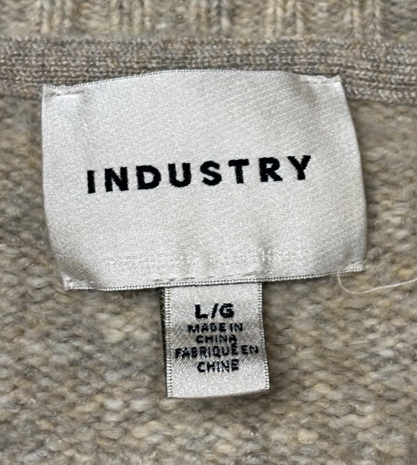 Alpha Industries Industry Sweater Mens Large Chunky Knit Crew Neck Beige Size US L / EU 52-54 / 3 - 2 Thumbnail