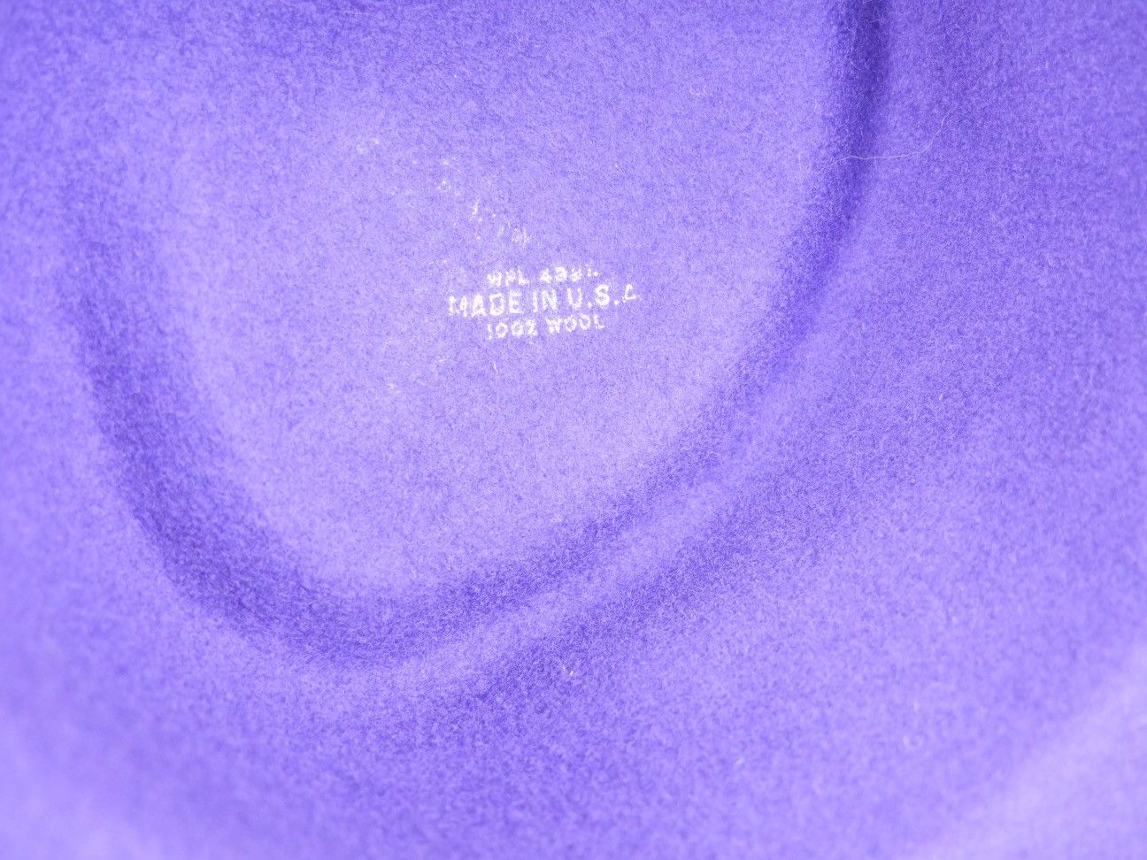 Vintage Vintage Purple Felted Wool Hat With Flowers Made in USA Size ONE SIZE - 8 Thumbnail