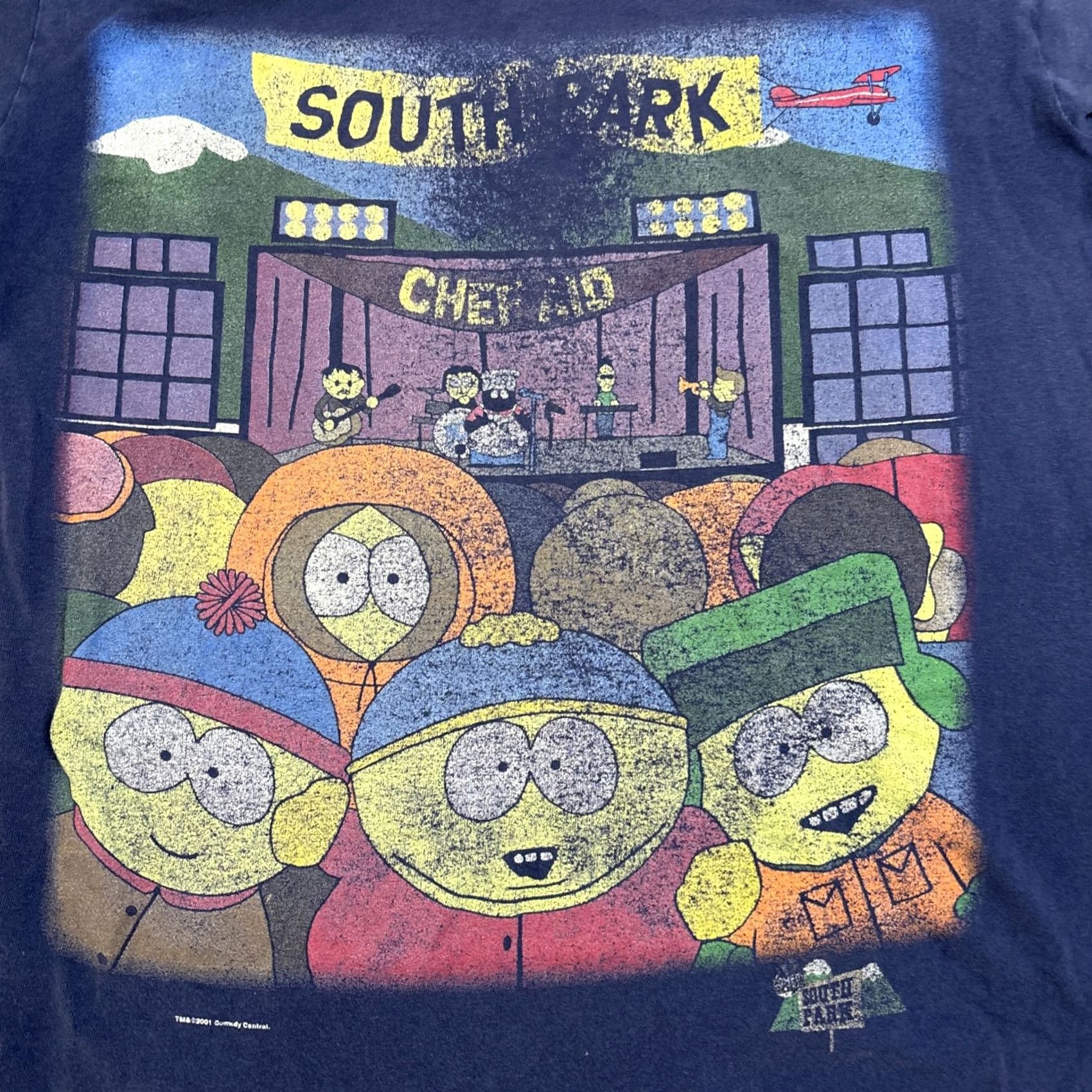 Vintage VINTAGE South Park Shirt Mens Small Blue Kenny Chef Stan 2001 Graphic Size US S / EU 44-46 / 1 - 2 Thumbnail