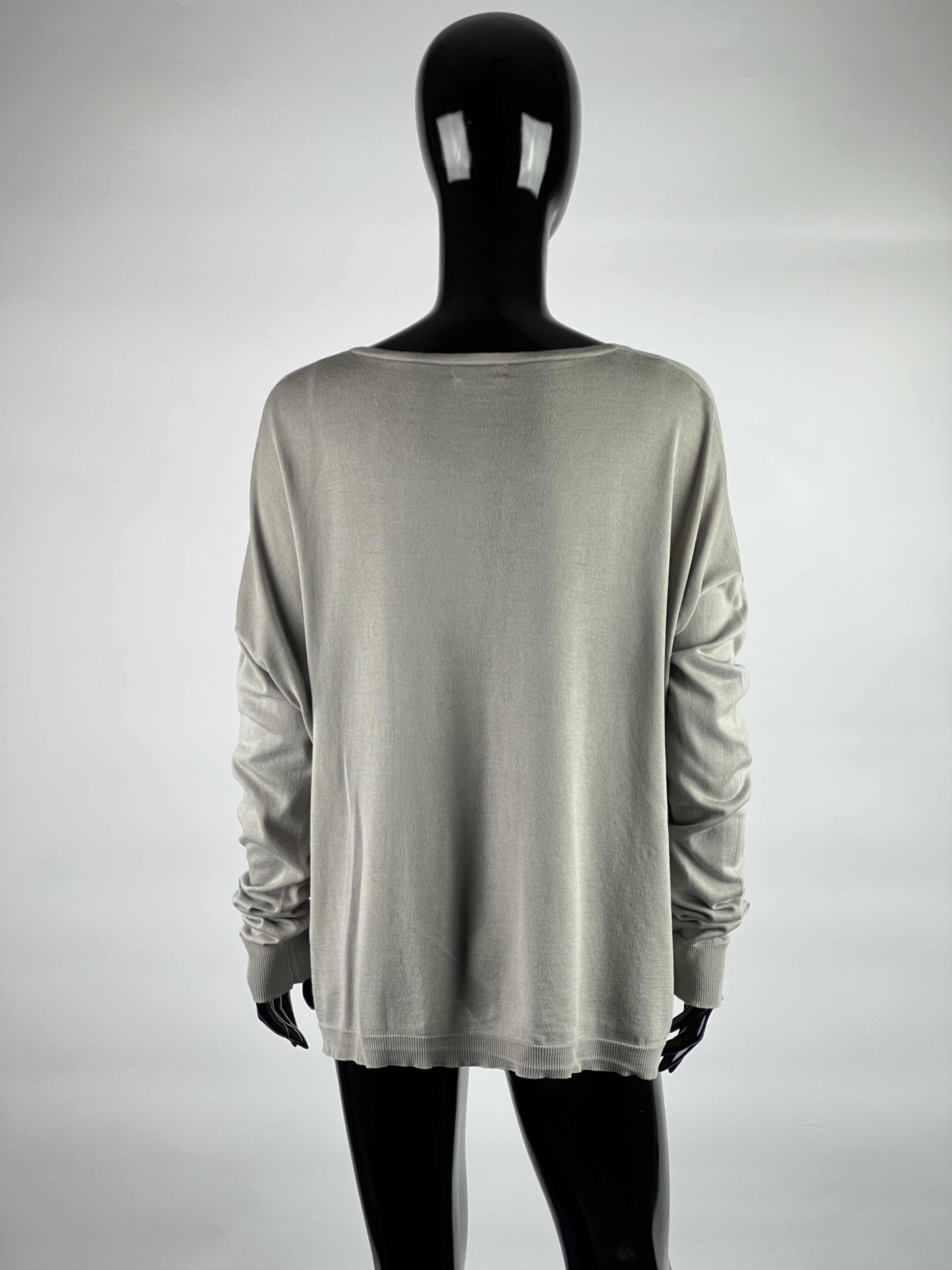 Dries Van Noten Dries Van Noten Silk Cotton V-Neck Sweater Size S Oversized Size S / US 4 / IT 40 - 3 Thumbnail