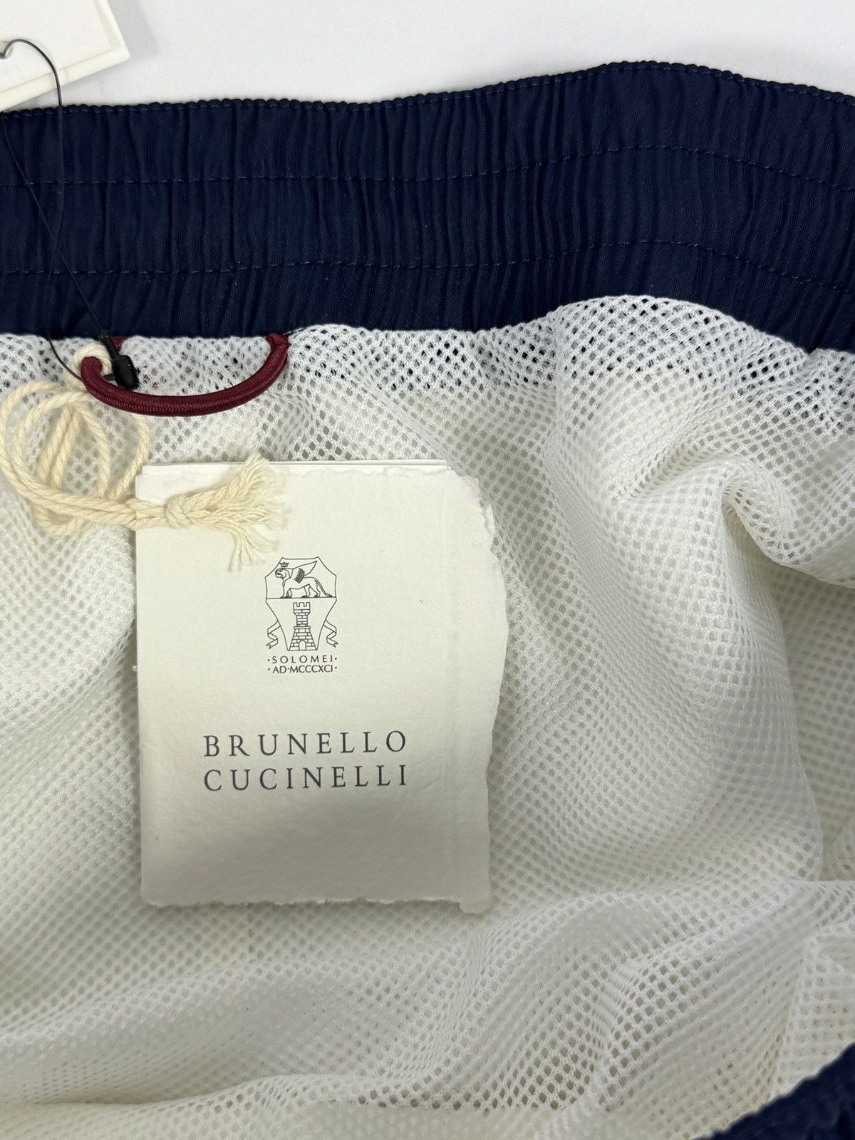 Brunello Cucinelli LOGO PRINT SWIM SHORTS Size US 34 / EU 50 - 6 Thumbnail
