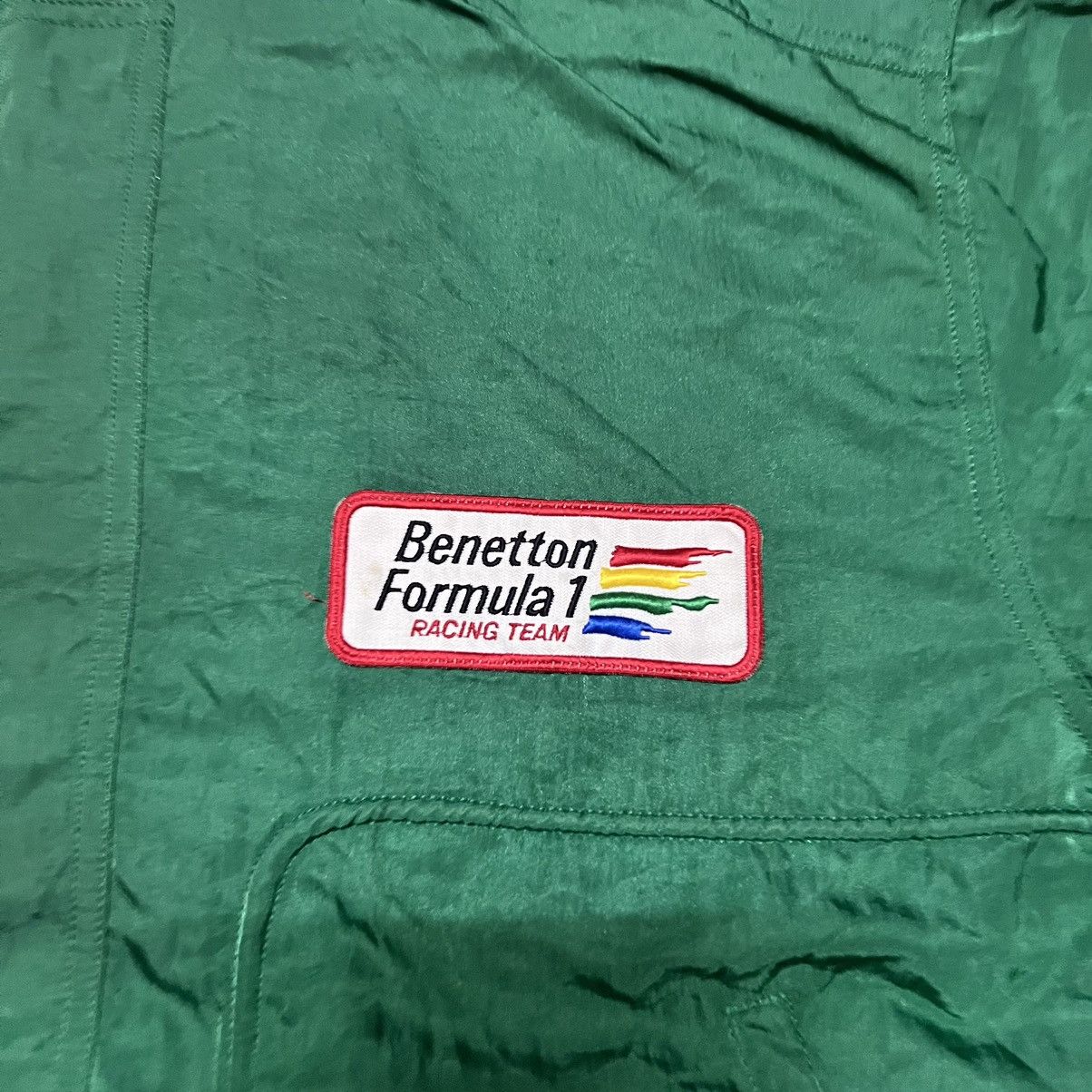 Benetton Vintage Benetton Formula 1 Big Logo Racing Light Jacket Size US L / EU 52-54 / 3 - 6 Thumbnail