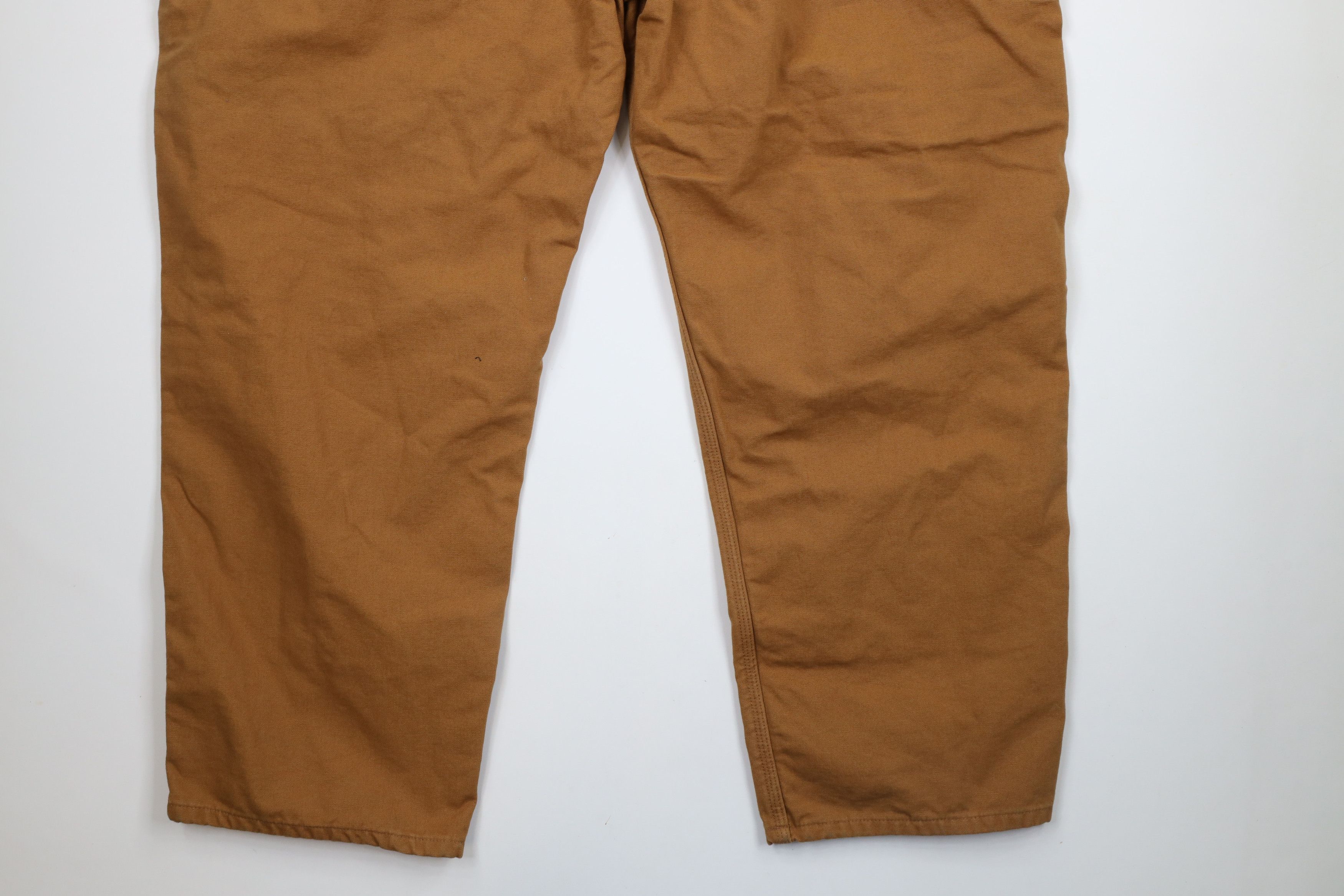 Carhartt × Vintage Deadstock Vintage Carhartt Wide Leg Dungaree Pants Brown Size US 44 / EU 60 - 10 Thumbnail
