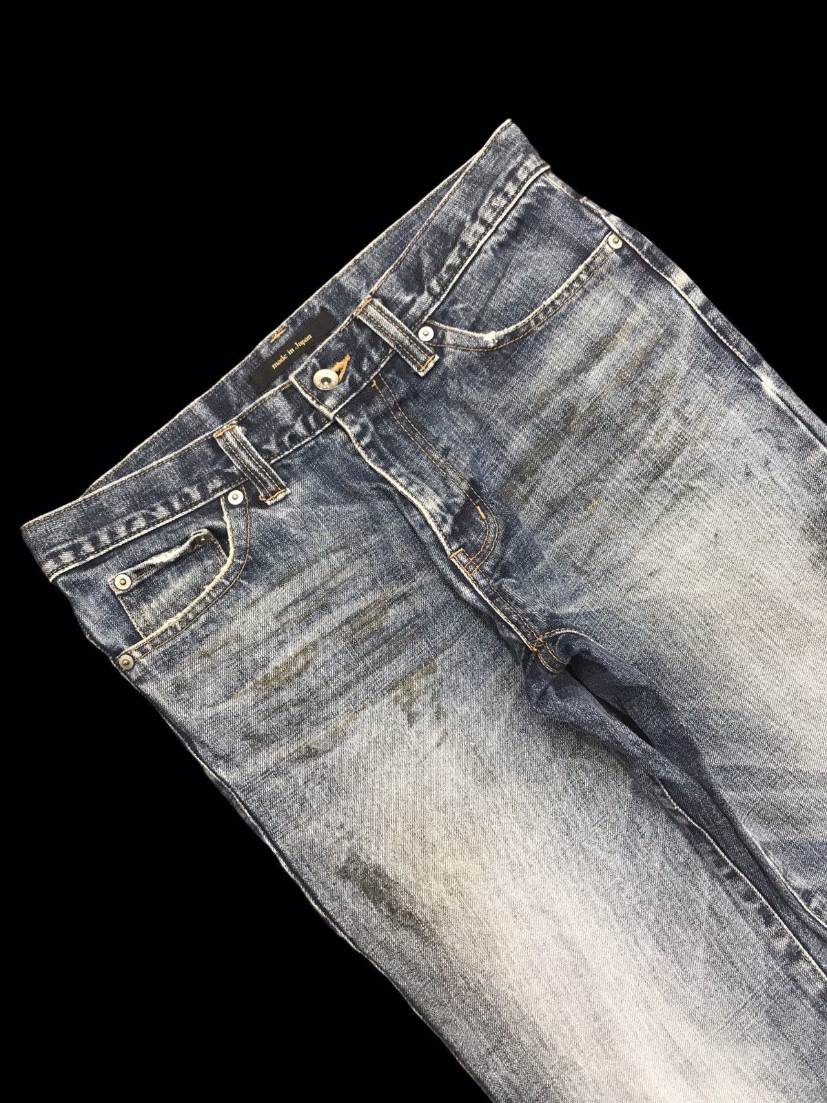 Japanese Brand 💥FLARE💥semanticdesign Japan Sick Flare Distrsed Denim F198 Size US 32 / EU 48 - 11 Thumbnail