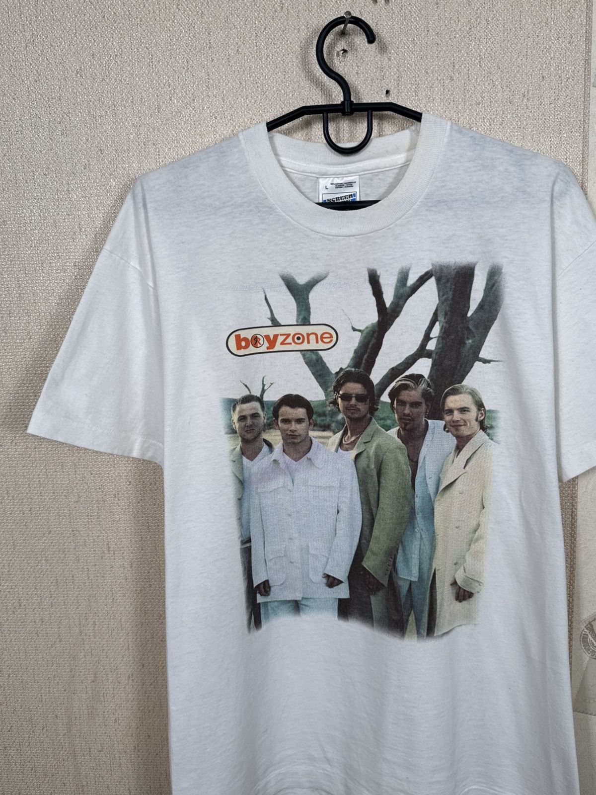 Other Vintage Boyzone T shirt 1997 Summer Tour Band White Hype L Size US L / EU 52-54 / 3 - 6 Thumbnail